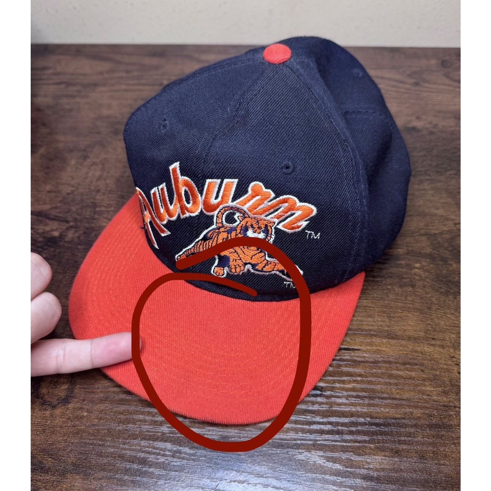 Sports Specialties Vintage Auburn Sports Specialties Fitted Hat Cap 7 1/2 Size ONE SIZE - 4 Thumbnail