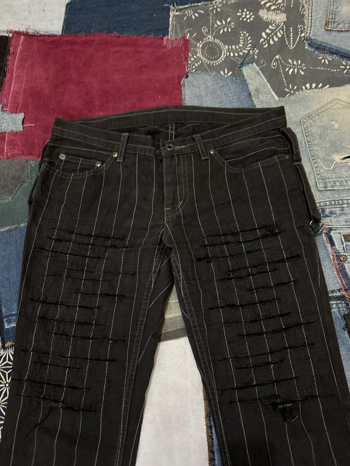 Hysteric Glamour Hysteric glamour distressed Bondage Punk Back Strap Pants Size US 30 / EU 46 - 2 Thumbnail