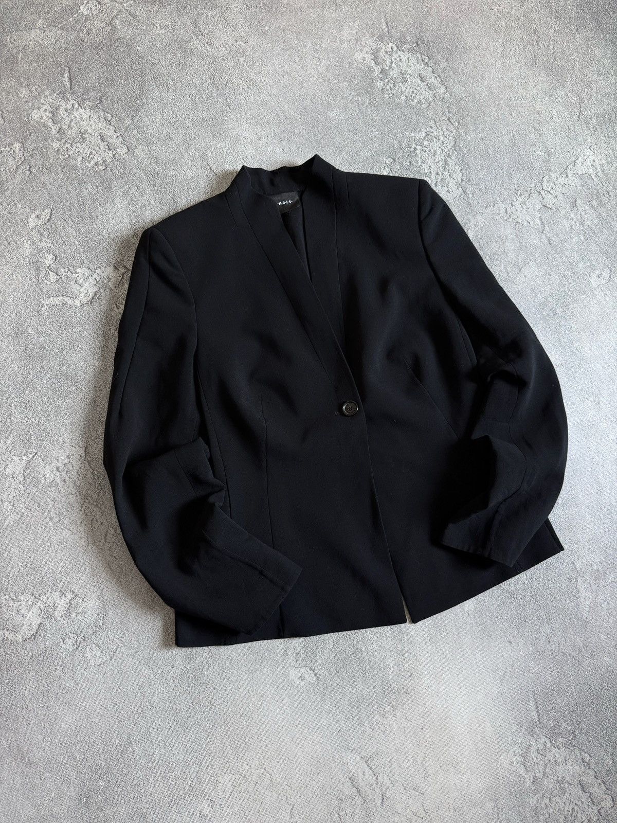 Akris Akris Punto 100% Wool Single Button Blazer Black Size US 12 Size L / US 10 / IT 46 - 2 Thumbnail