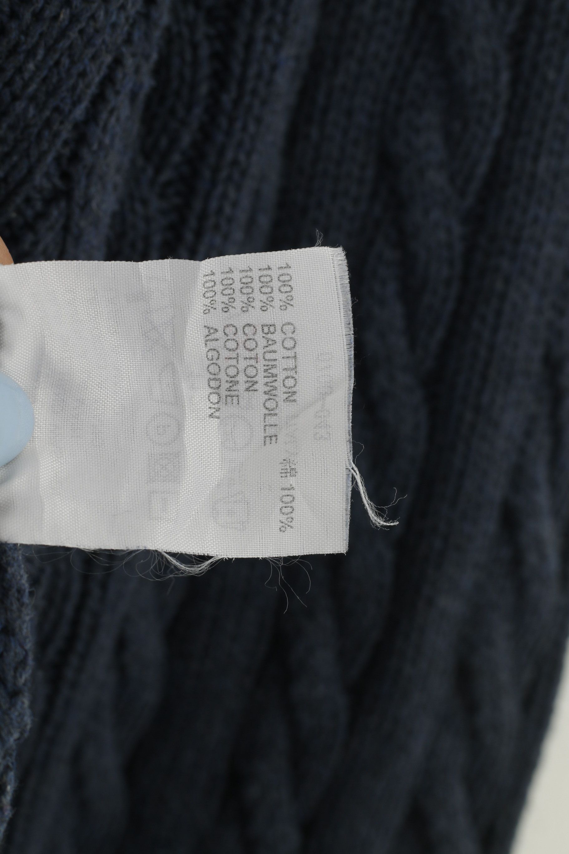 Aquascutum Aquascutum Men XL Jumper Navy Crew Neck Cotton 4106 Size US XL / EU 56 / 4 - 5 Thumbnail