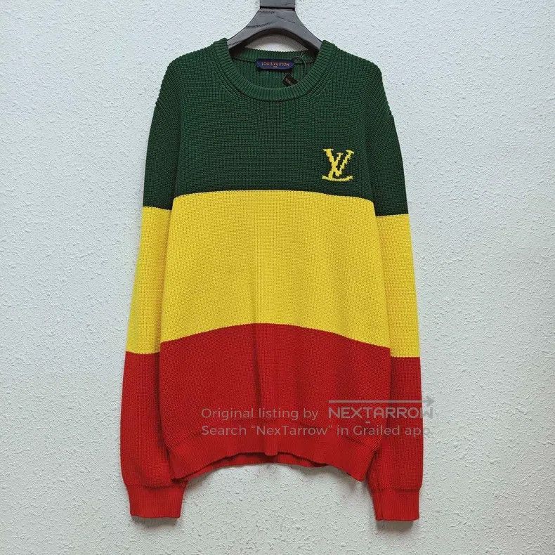 Louis Vuitton Louis Vuitton Green, yellow and red Jamaican sweater Size US XL / EU 56 / 4 - 1 Thumbnail