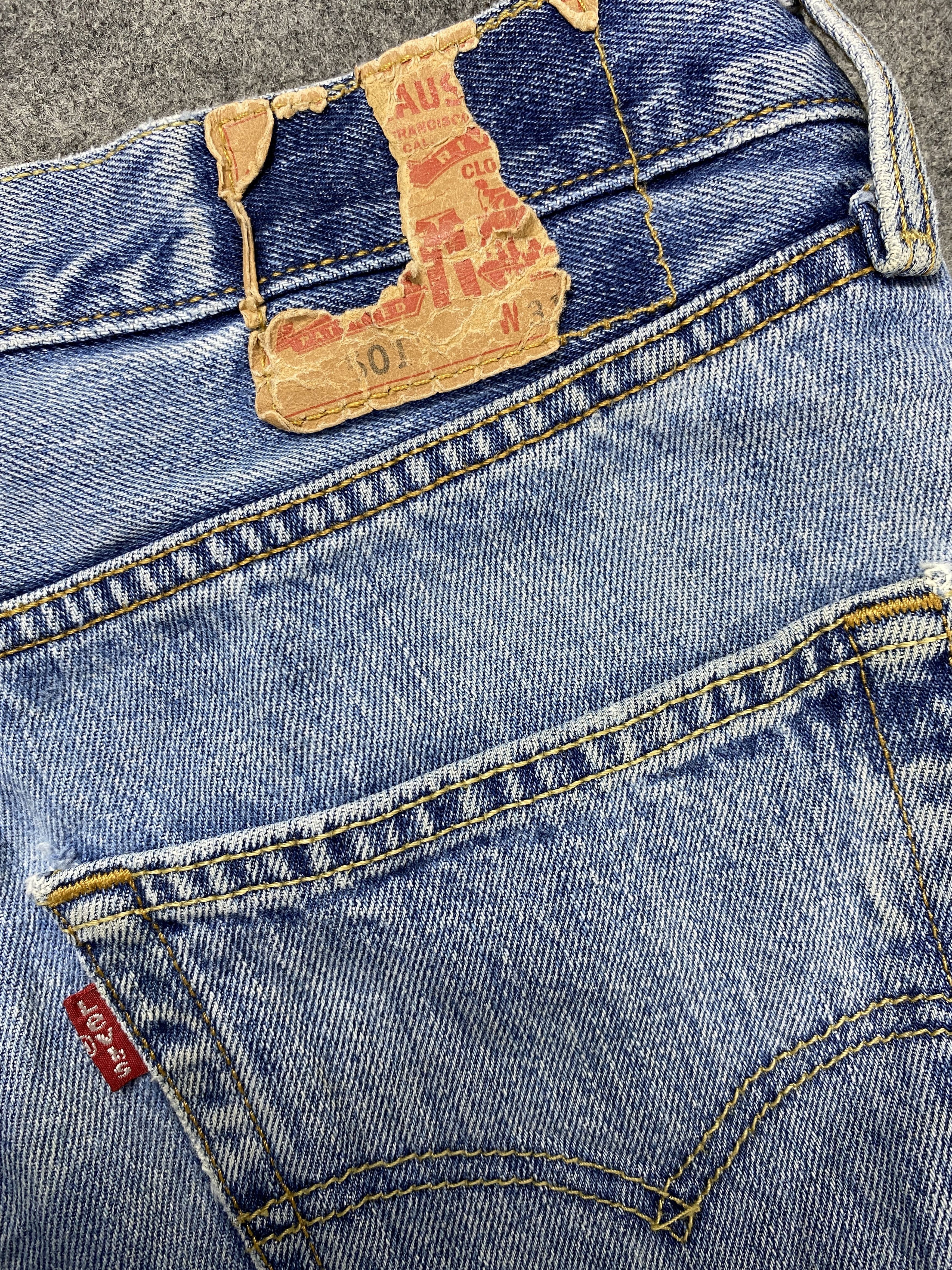 Japanese Brand Sky Blue Vintage Levi's 501 Jeans 31x31.5 Denim -JN2235 Size US 31 - 11 Thumbnail