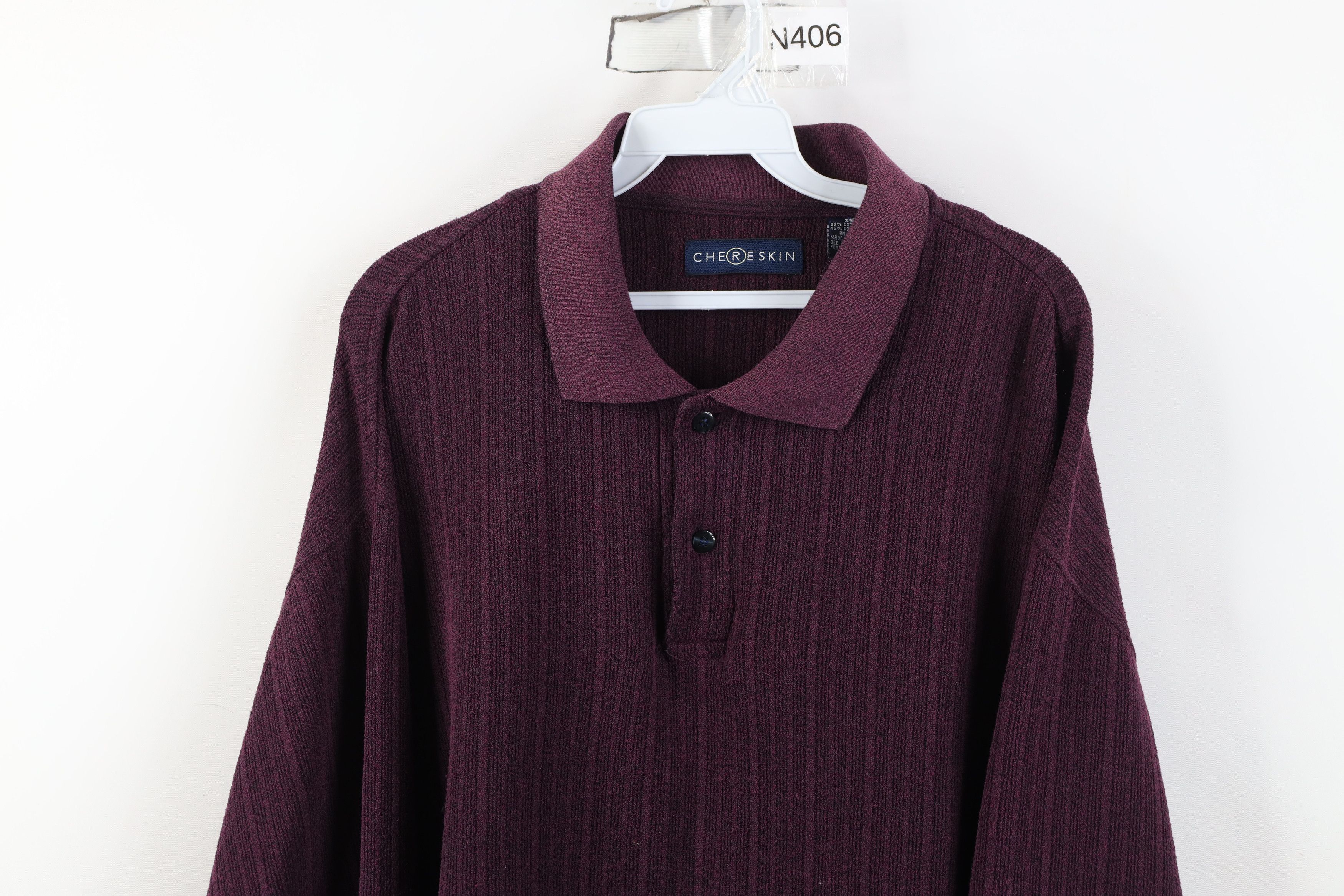 Vintage Vintage 90s Y2K Streetwear Fleece Long Sleeve Rugby Polo Size US XXL / EU 58 / 5 - 2 Thumbnail
