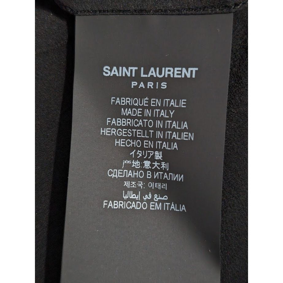 Saint Laurent Paris o1rshd1 Collar Classic Shirt in Black/Gold Size US XL / EU 56 / 4 - 13 Thumbnail