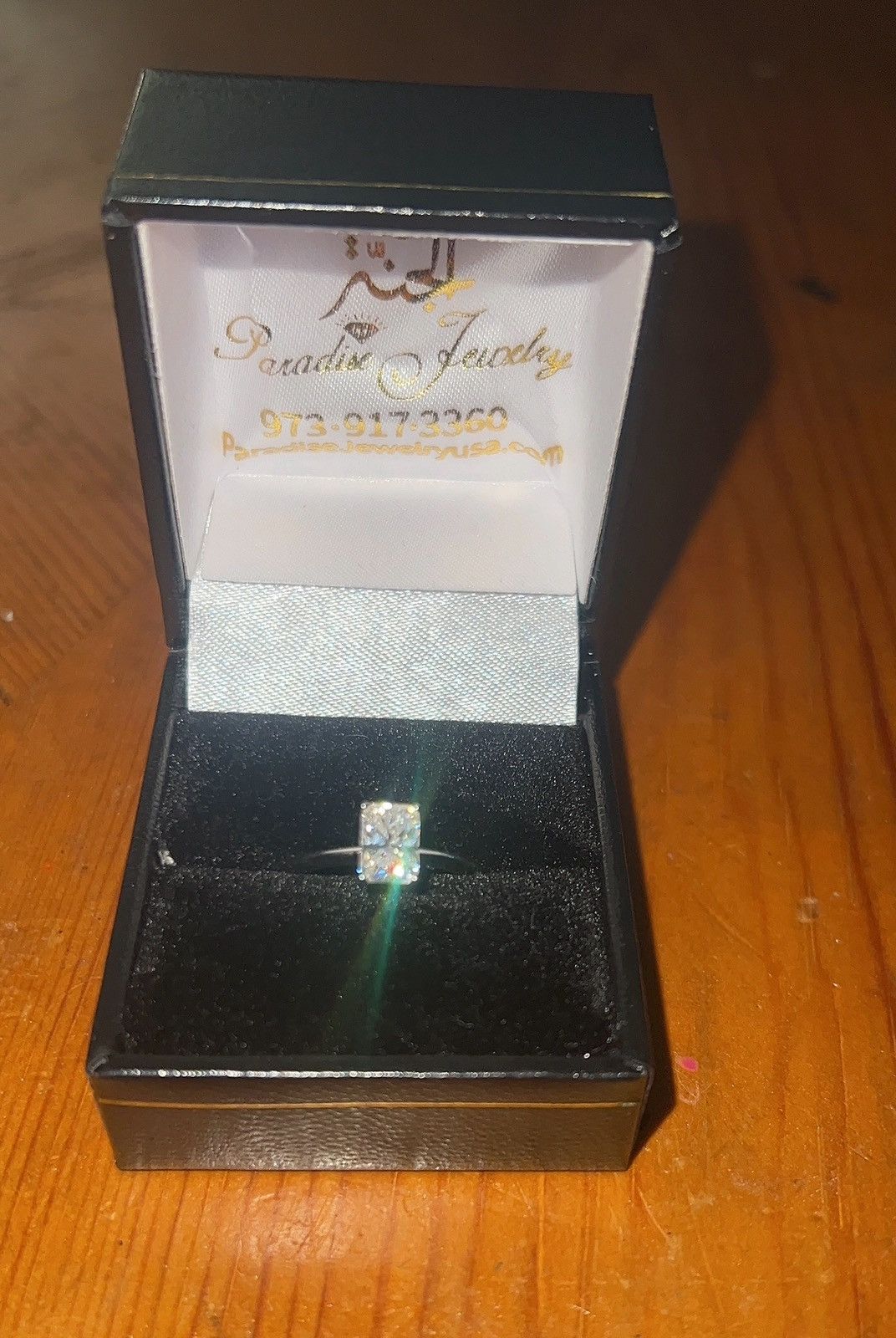 Other Radiant Cut Moissanite Solitaire Ring – GRA Certified – Size ONE SIZE - 4 Thumbnail