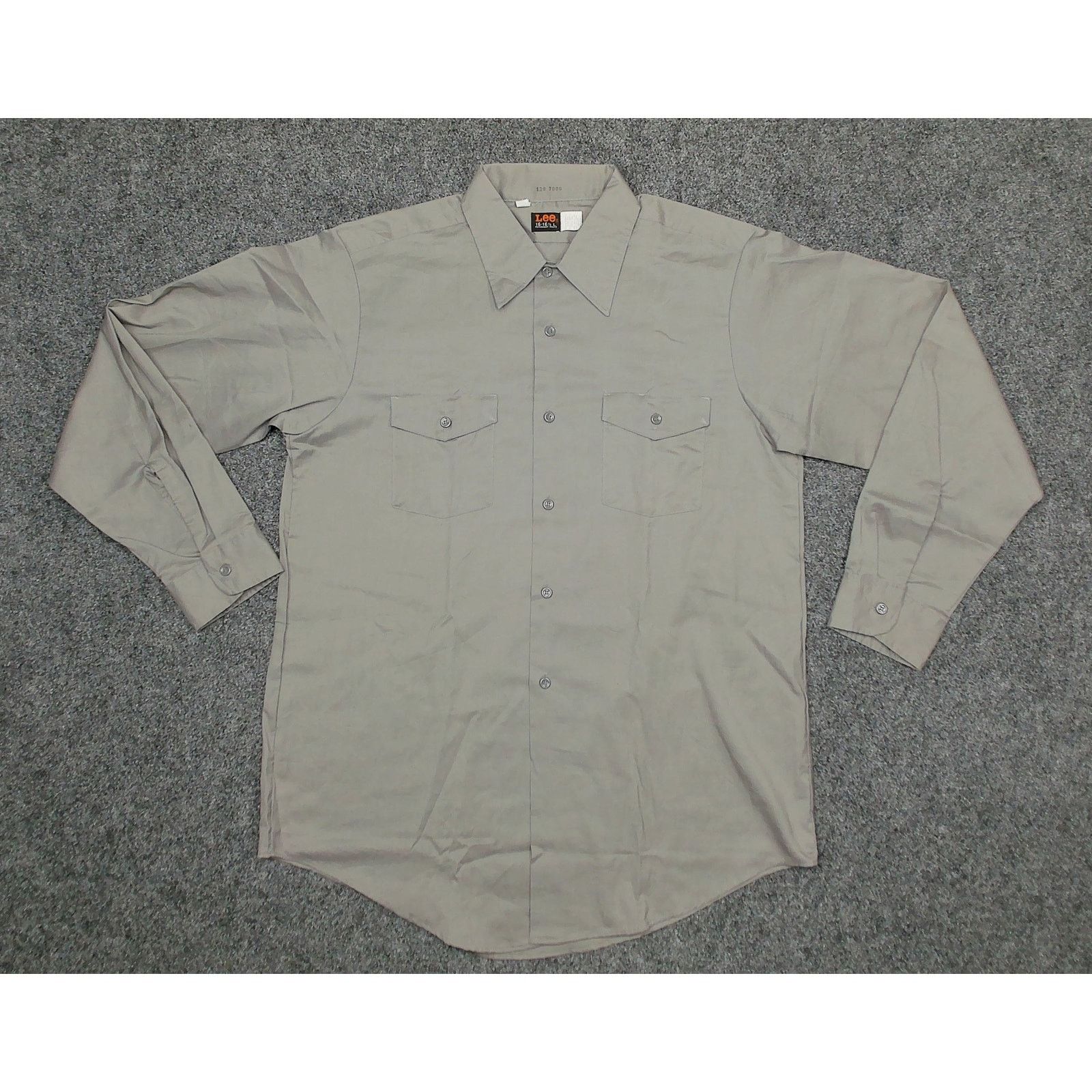 Lee Lee | Vintage 1980s Boxy Fit Permanent Press Work Shirt Size US XL / EU 56 / 4 - 3 Thumbnail