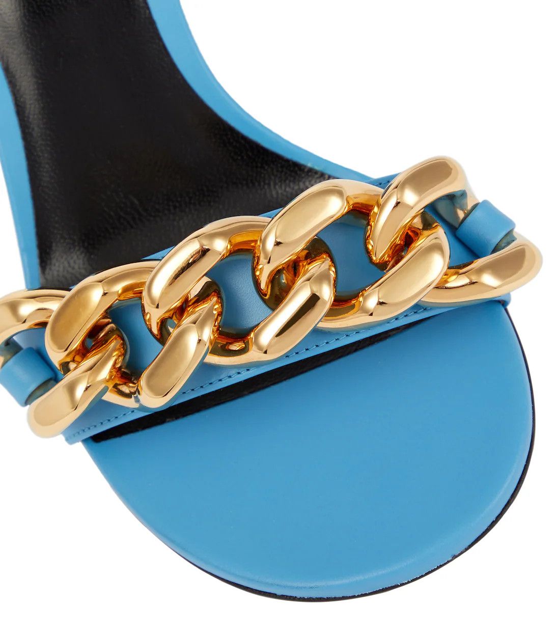 Versace o1y0226 Mules in Azure/Gold Size US 5.5 / IT 35.5 - 3 Thumbnail