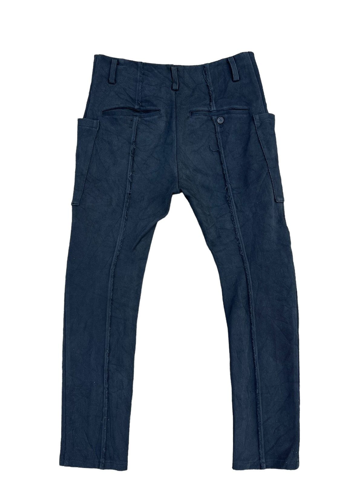 Bajra Bajra Made in Japan Raw Cut Black Trouser Stretch Pant Size US 30 / EU 46 - 2 Thumbnail