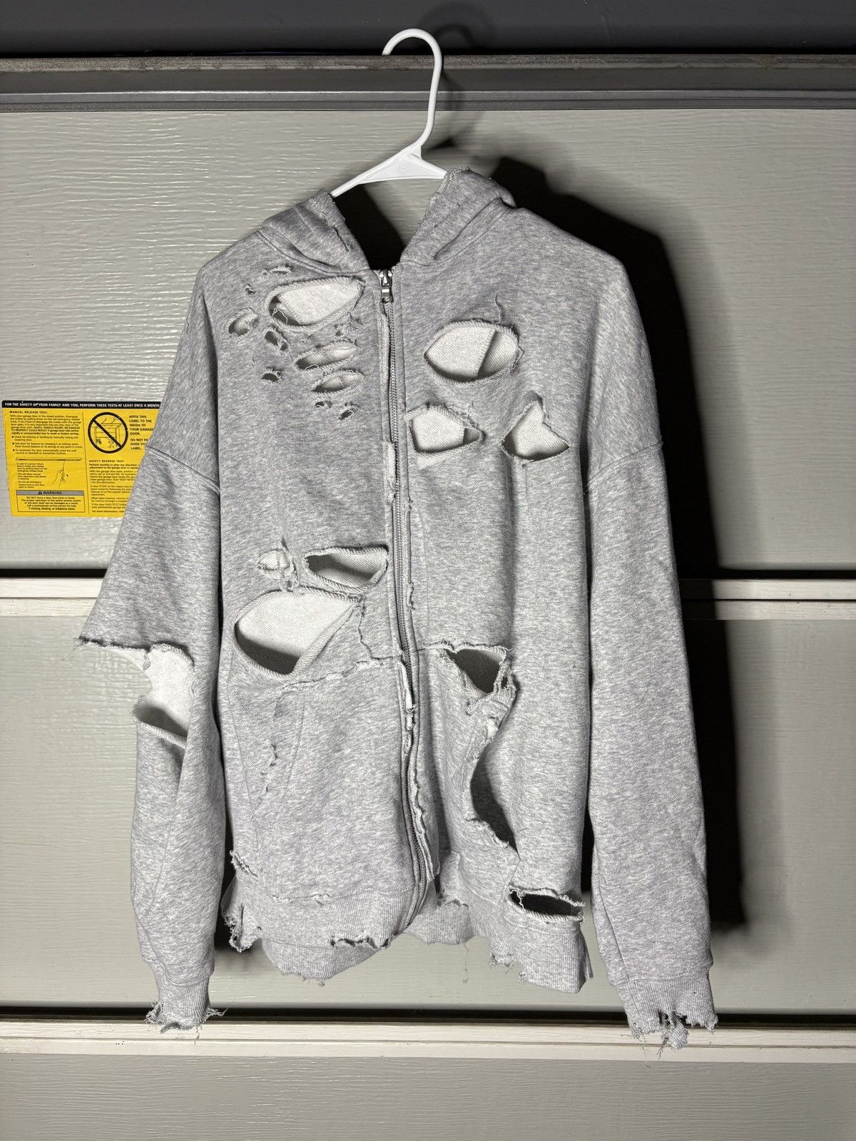 Other Custom distressed zip ip hoodie Size US L / EU 52-54 / 3 - 6 Thumbnail