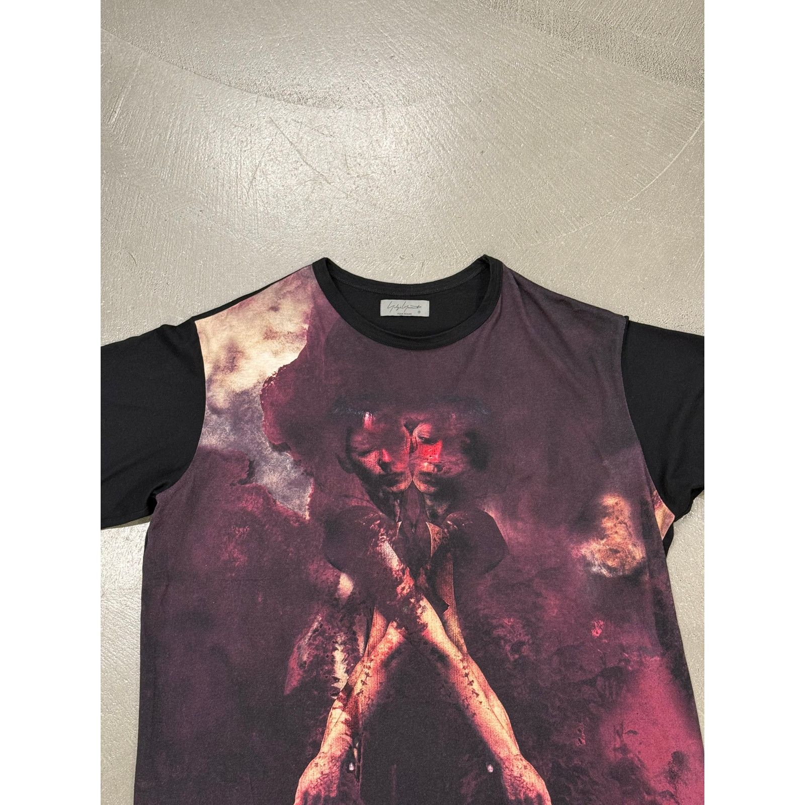 Yohji Yamamoto A/W2022 Yohji Yamamoto Pour Homme printed tee Size US M / EU 48-50 / 2 - 2 Thumbnail