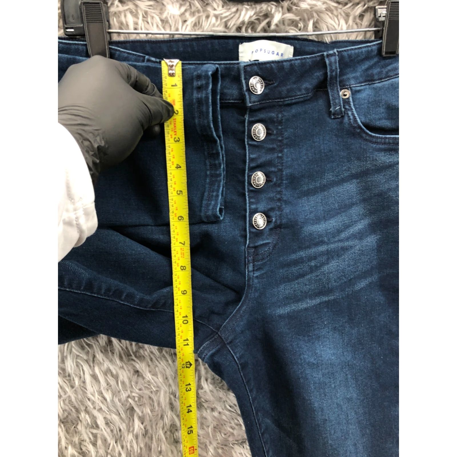 Sugar Pop Sugar Capri Jeans Size 14 Womens Mid Rise Dark Wash Blue Denim Size 36" / US 14 / IT 50 - 4 Thumbnail