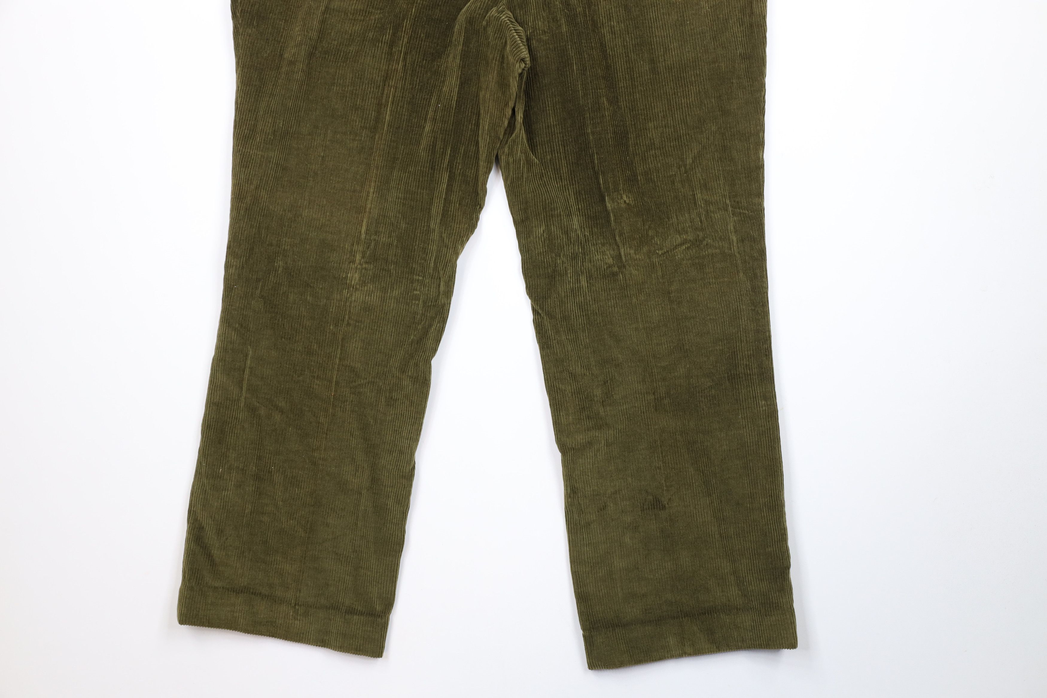 Vintage Vintage 70s Streetwear Wide Leg Corduroy Pants USA Green Size US 38 / EU 54 - 11 Thumbnail