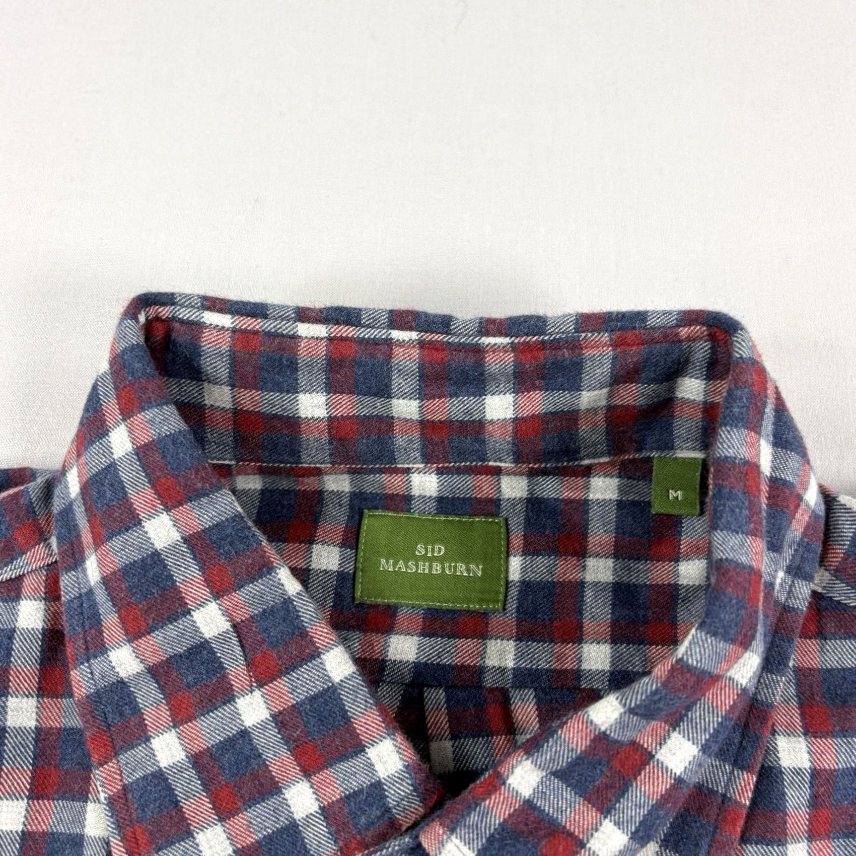 Sid Mashburn Sid Mashburn Flannel Shirt Mens M Blue Red Plaid Button-Up Casual Preppy Size US M / EU 48-50 / 2 - 4 Thumbnail