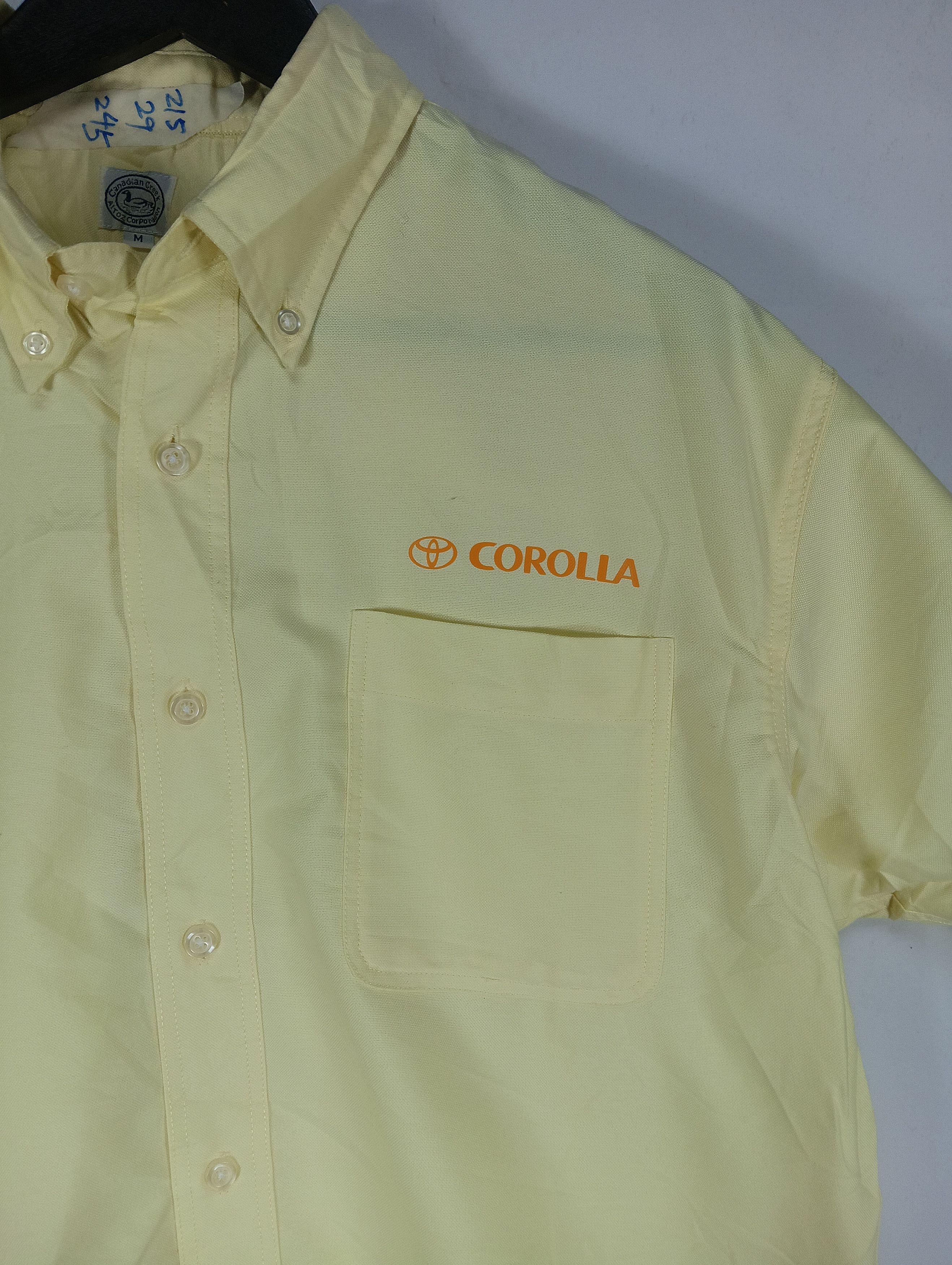 Japanese Brand TOYOTA COROLLA ADVERTISING TEE BUTTON UP Size US L / EU 52-54 / 3 - 4 Thumbnail