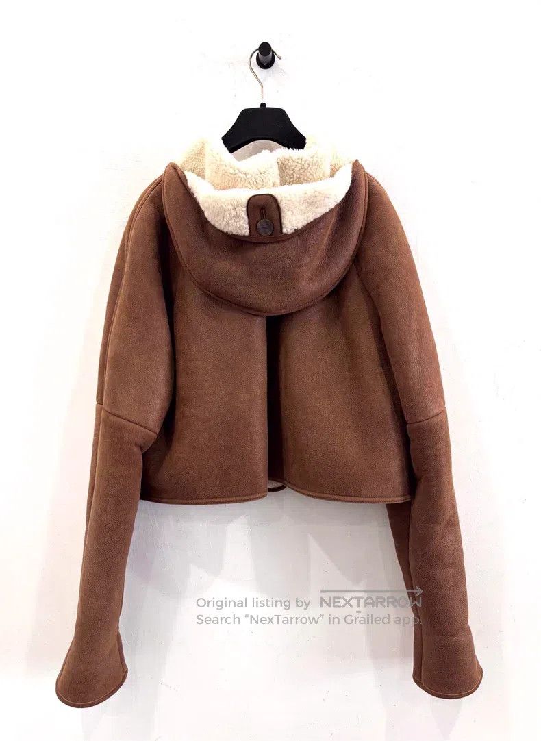Loewe Loewe Camel Color Sheepskin Jacket with Hood Size XS / US 0-2 / IT 36-38 - 2 Thumbnail