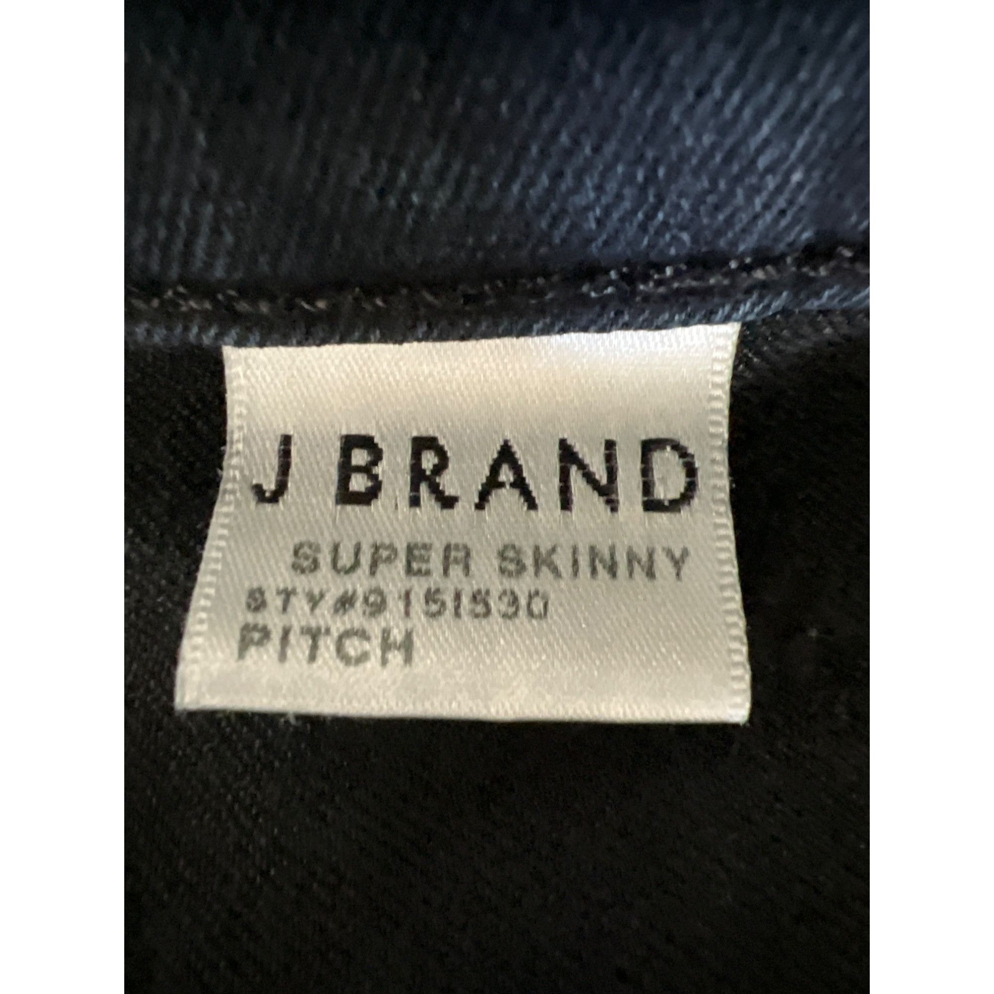J Brand J Brand Super Skinny Pitch Black Jegging Size 26" / US 2 / IT 38 - 3 Thumbnail
