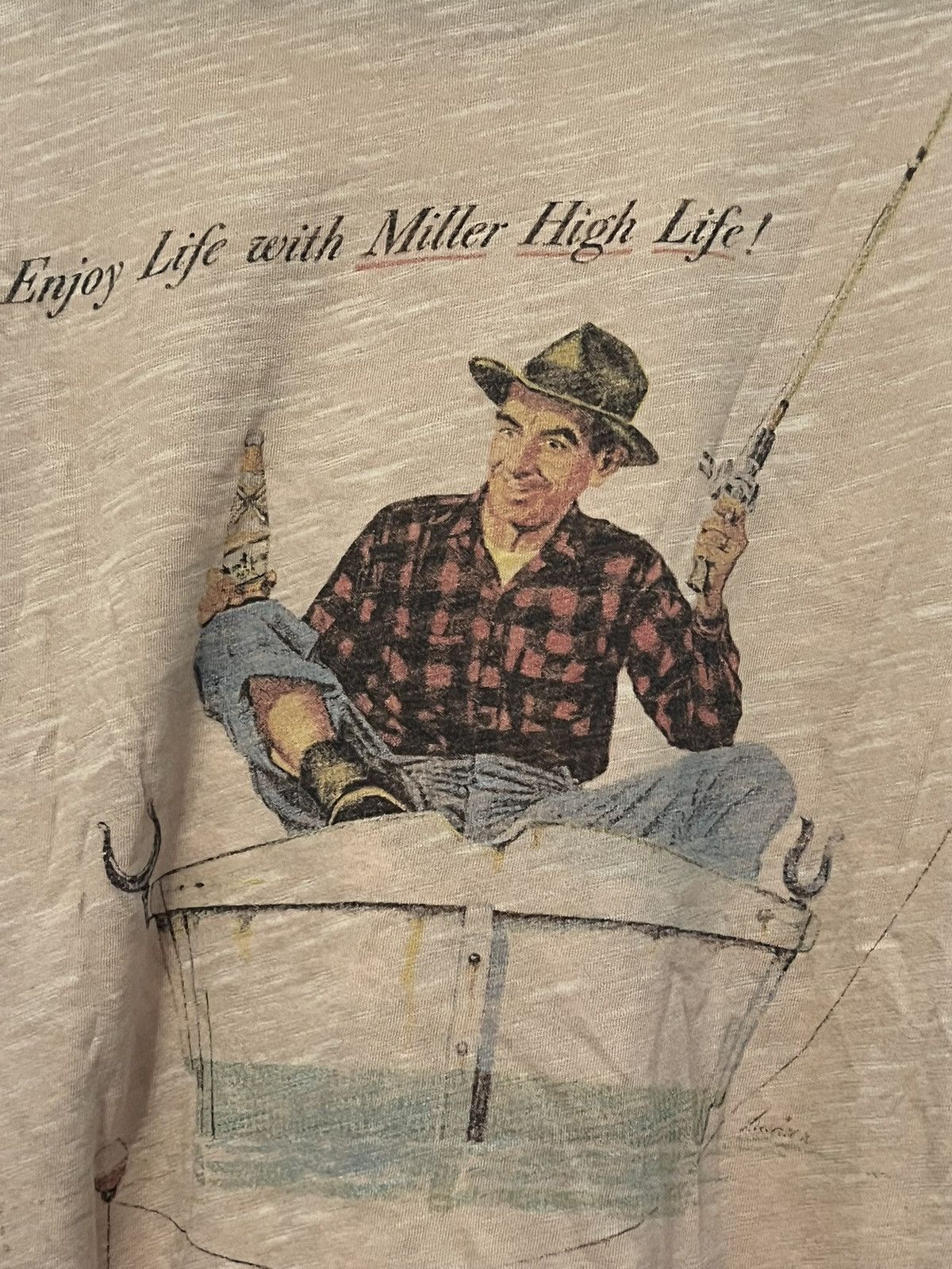 Other Miller High Life Fisherman Graphic Tee Medium Size US M / EU 48-50 / 2 - 5 Thumbnail