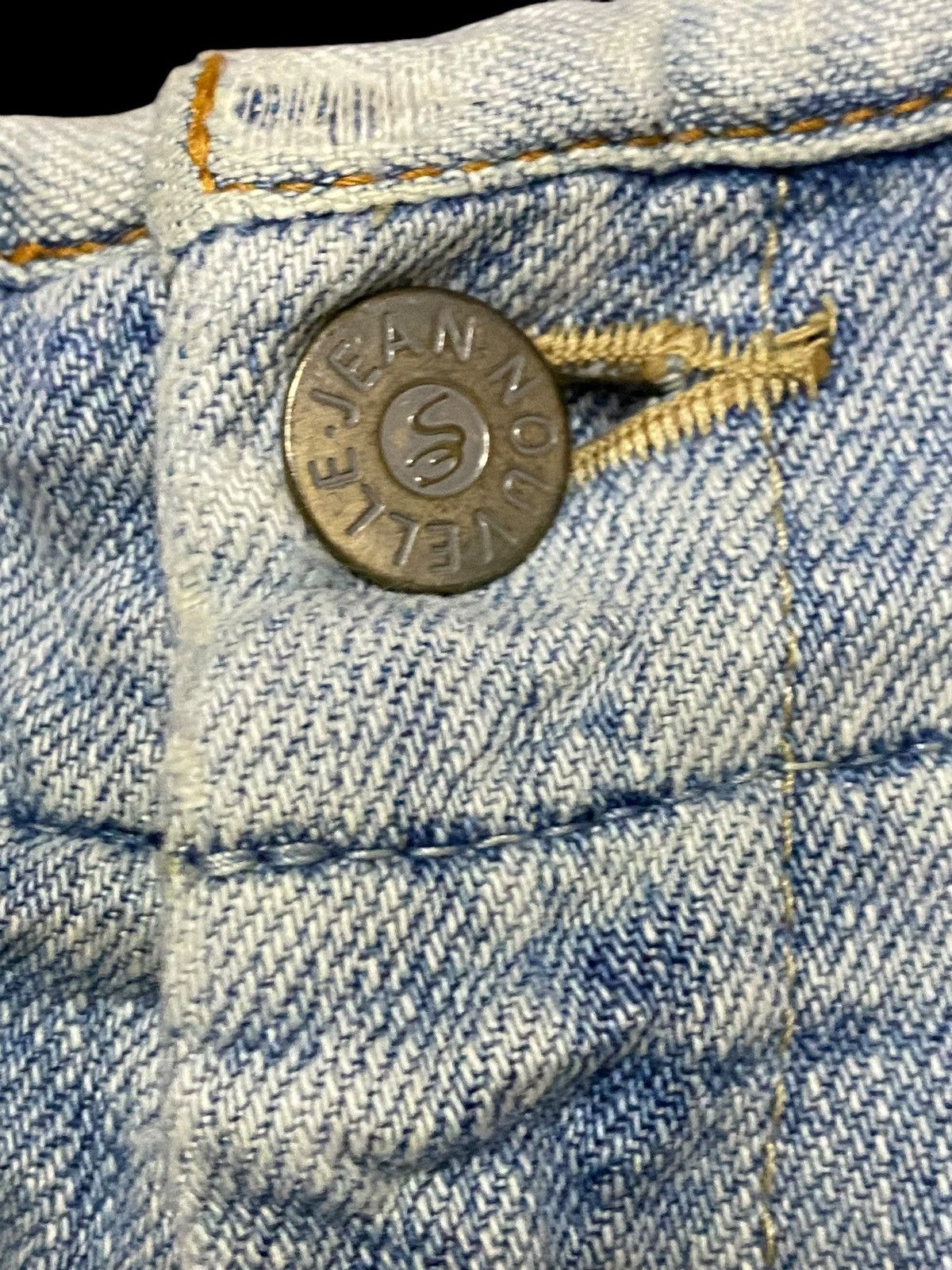 Japanese Brand Vintage Nouvelle Aggressive Woman Faded Flare Jeans Size 28" / US 6 / IT 42 - 11 Thumbnail