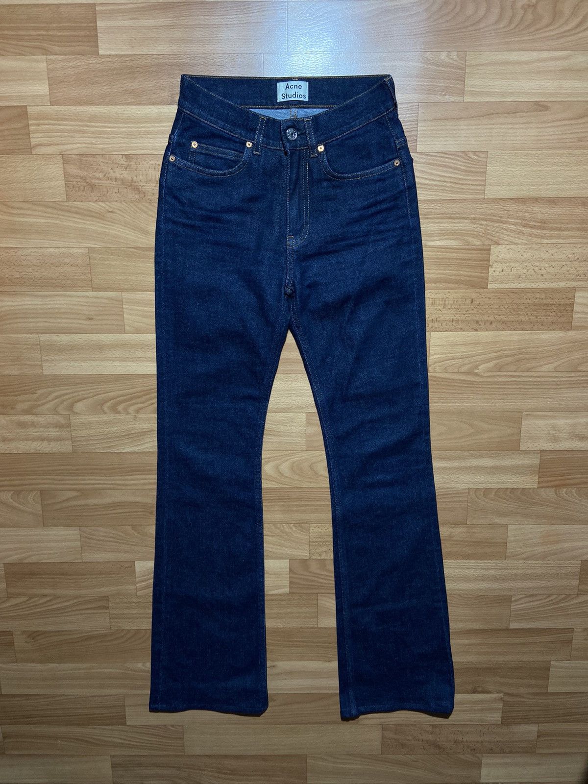 Acne Studios × Designer Acne Studios Jeans Dark Blue Denim Pants Italy Brand Size 24" / US 00 / IT 34 - 2 Thumbnail