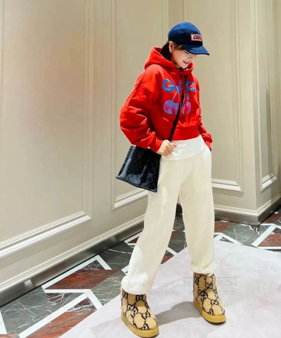 Gucci Gucci Limited Cropped Hoodie Embroidered Cherry. Size M / US 6-8 / IT 42-44 - 7 Thumbnail