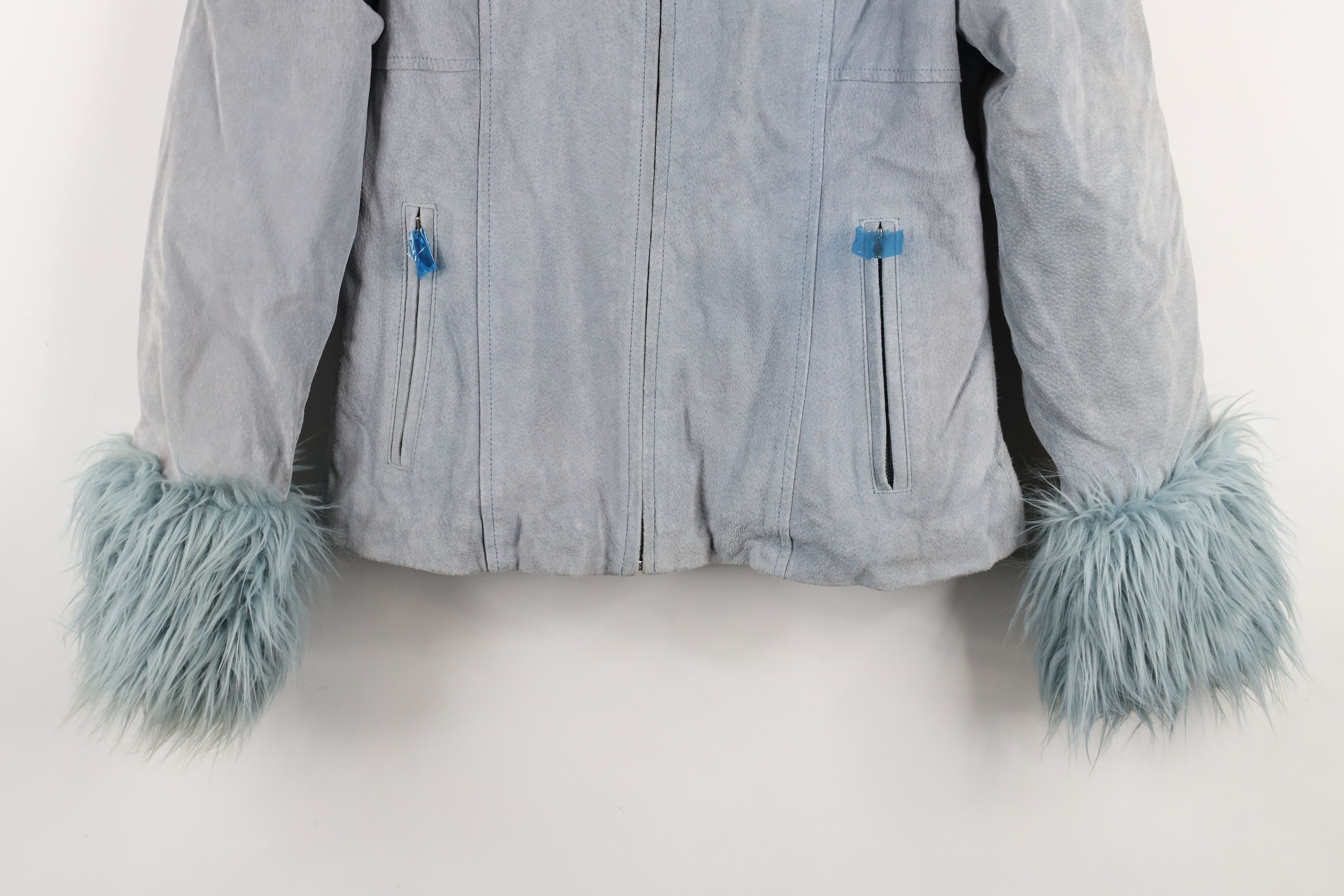 Vintage Deadstock Vintage 90s Streetwear Penny Lane Jacket Shag Blue Size S / US 4 / IT 40 - 3 Thumbnail