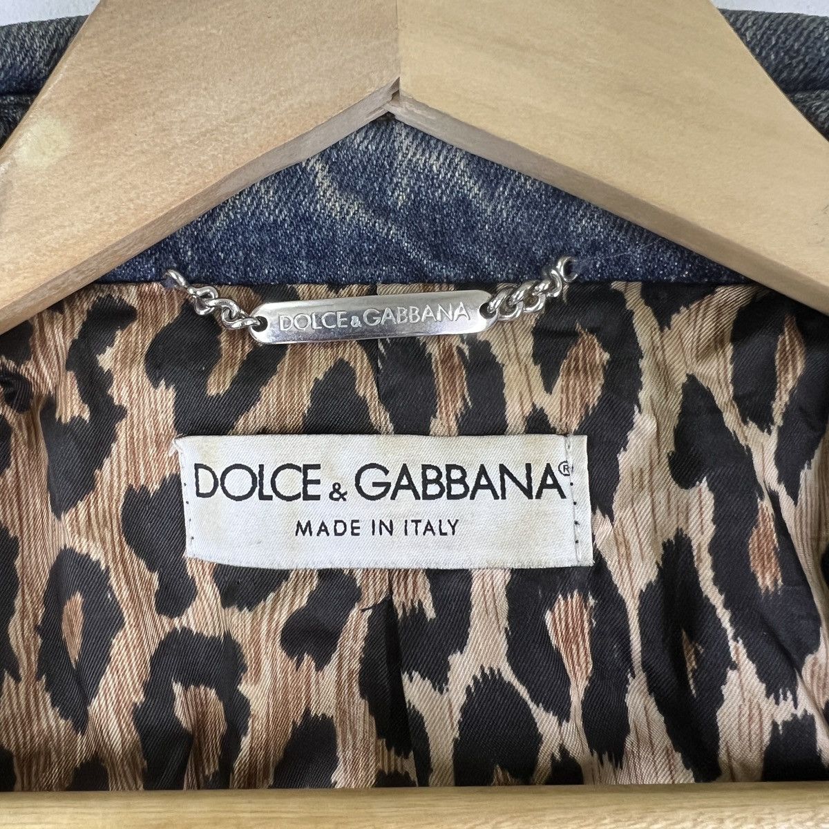 Dolce & Gabbana 🔥 Dolce & Gabbana Denim Line 21 Leopart Lining Jacket Size M / US 6-8 / IT 42-44 - 13 Thumbnail
