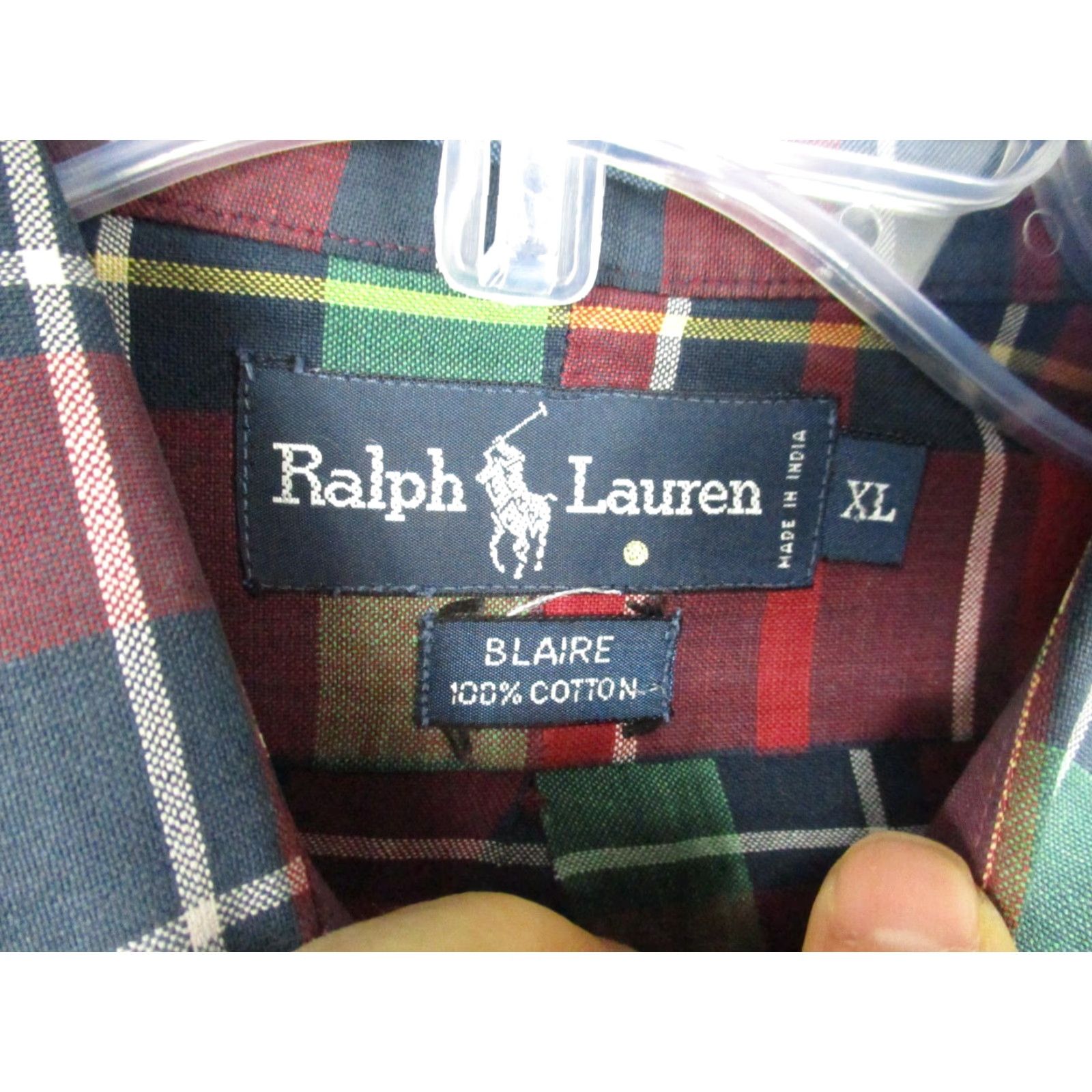 Ralph Lauren Ralph Lauren Shirt XL Mens Button-Up Plaid Red Polo Blaire Long Sleeve Size US XL / EU 56 / 4 - 2 Thumbnail