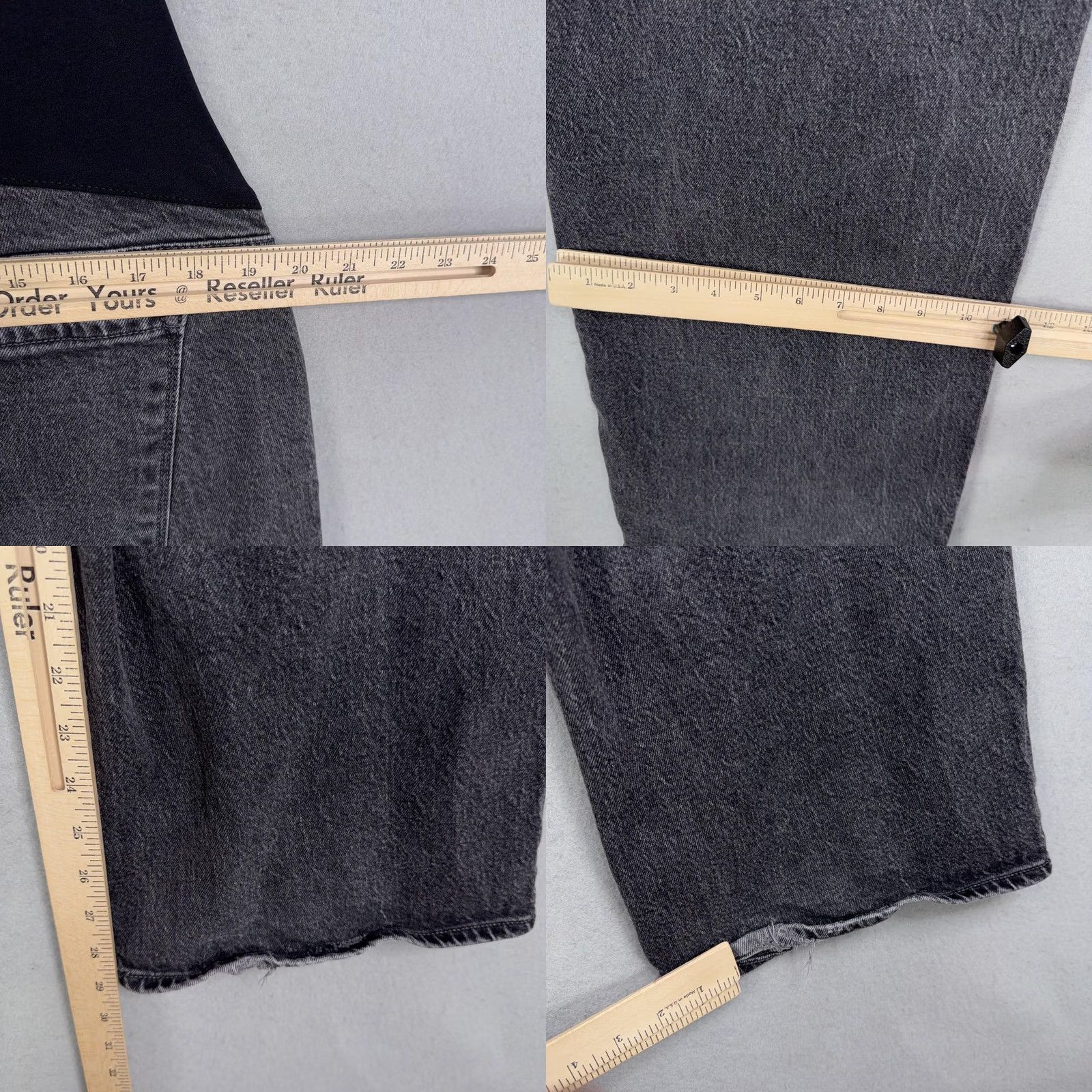 Old Navy Old Navy Jeans Maternity 16 Gray High Rise Wide Leg Charcoal Wash Denim Womens Size 38" / US 16 / IT 52 - 8 Thumbnail