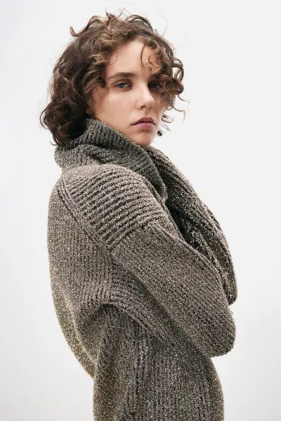H&M H&M Glittery Fuzzy Knit Dress STUDIO COLLECTION Size US M / EU 48-50 / 2 - 4 Thumbnail