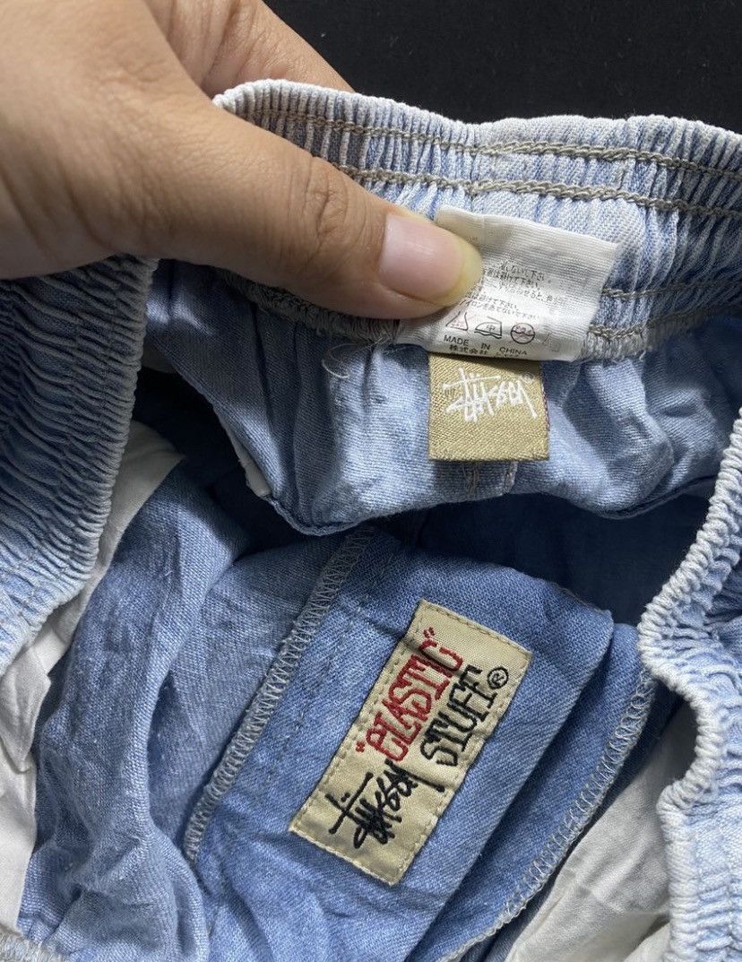 Stussy Vintage 90s Stussy Elastic Stuff Pants Size US 31 - 5 Thumbnail