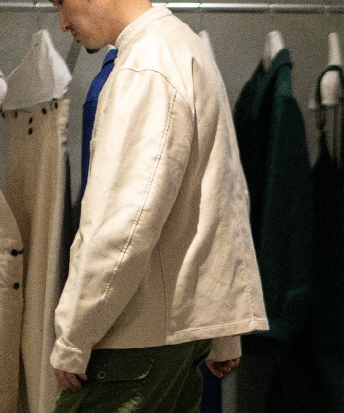 Japanese Brand Ets Matériaux French Moleskin Ivory Chore coat work jacket Size US L / EU 52-54 / 3 - 12 Thumbnail