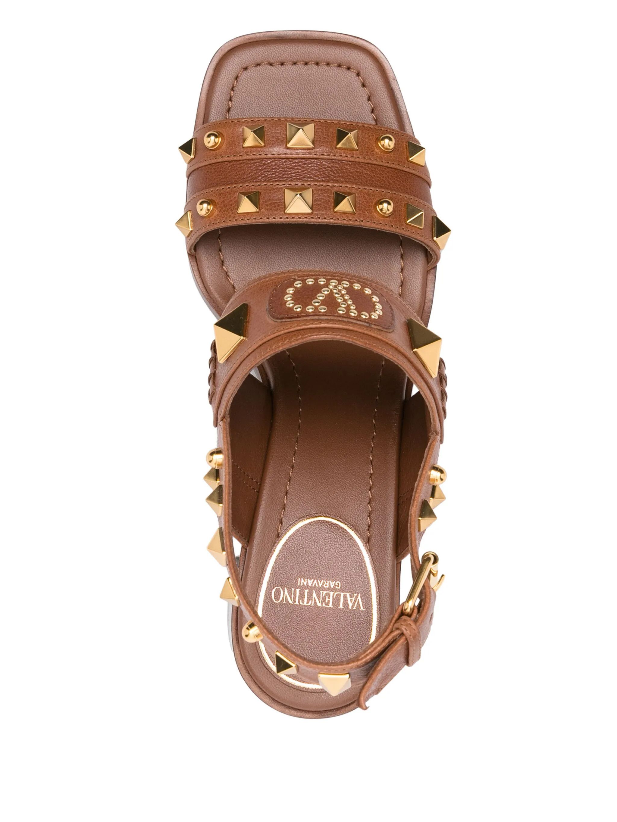 Valentino os11x0126 Rocksted Sandals in Brown Size US 8.5 / IT 38.5 - 4 Thumbnail