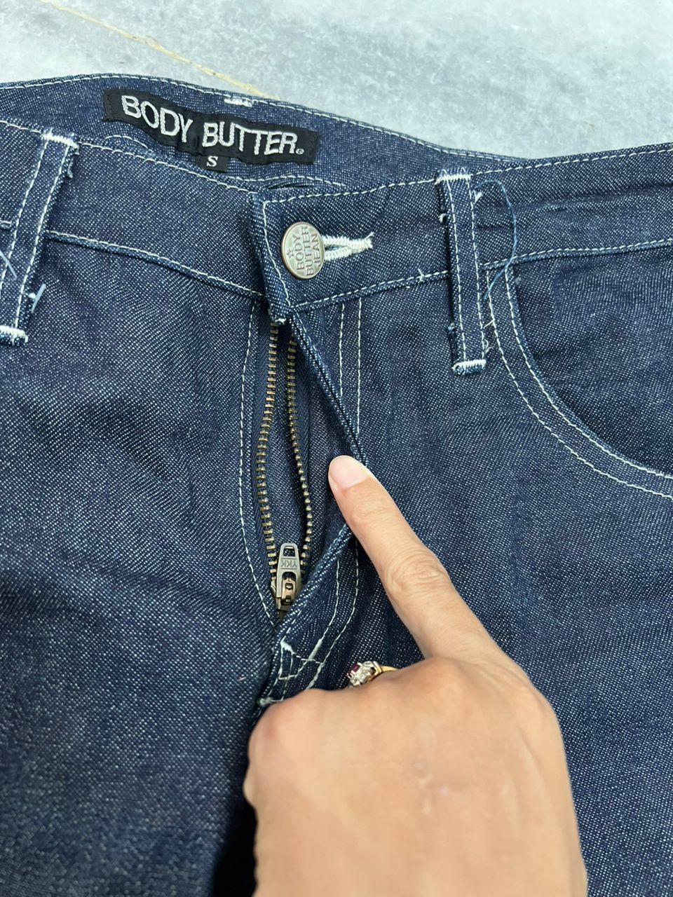 Japanese Brand Body Butter Denim Jeans Flare Design Size US 31 - 10 Thumbnail