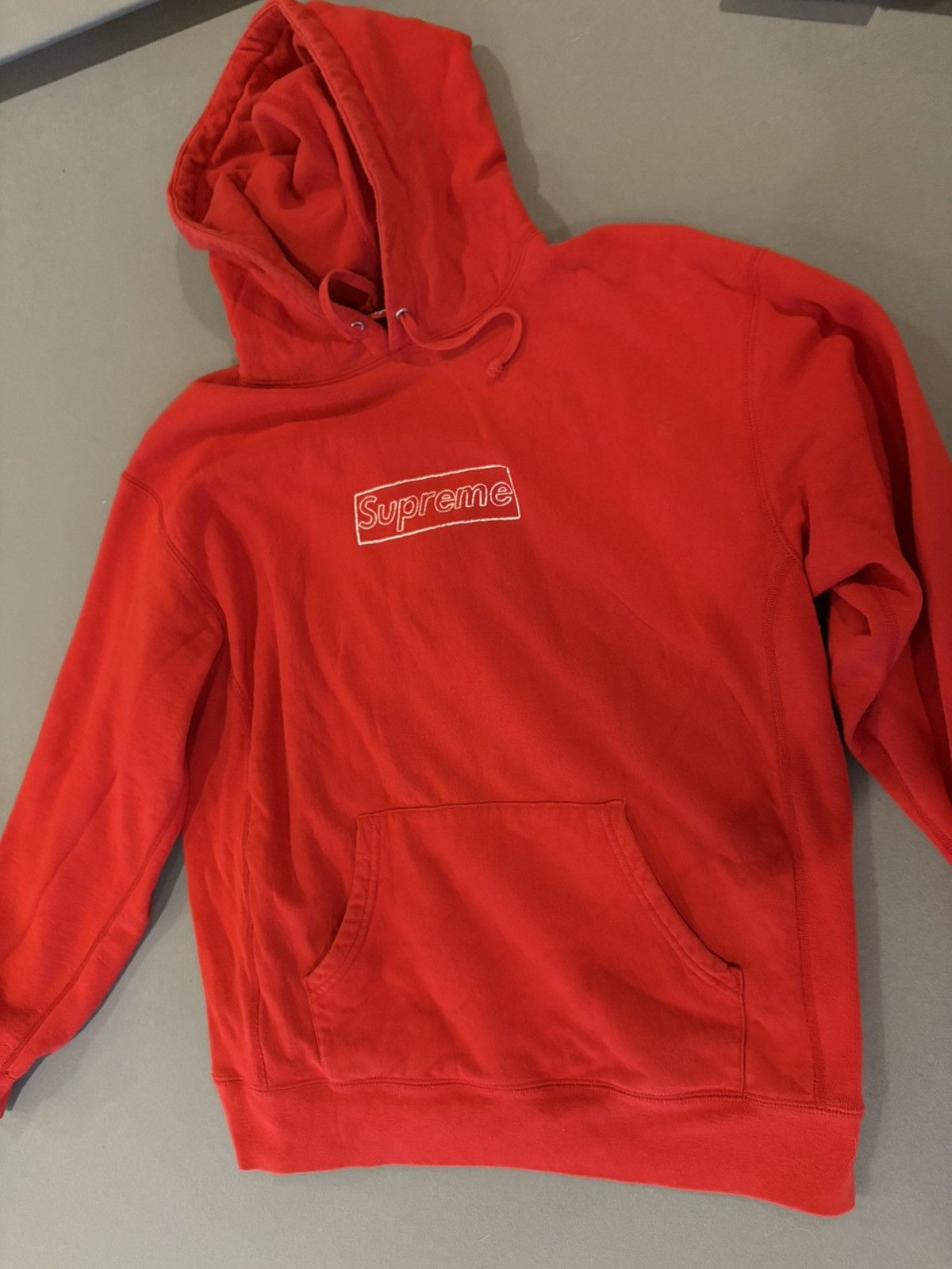 Kaws × Supreme Supreme KAWS Chalk Box Logo - Red | Grailed