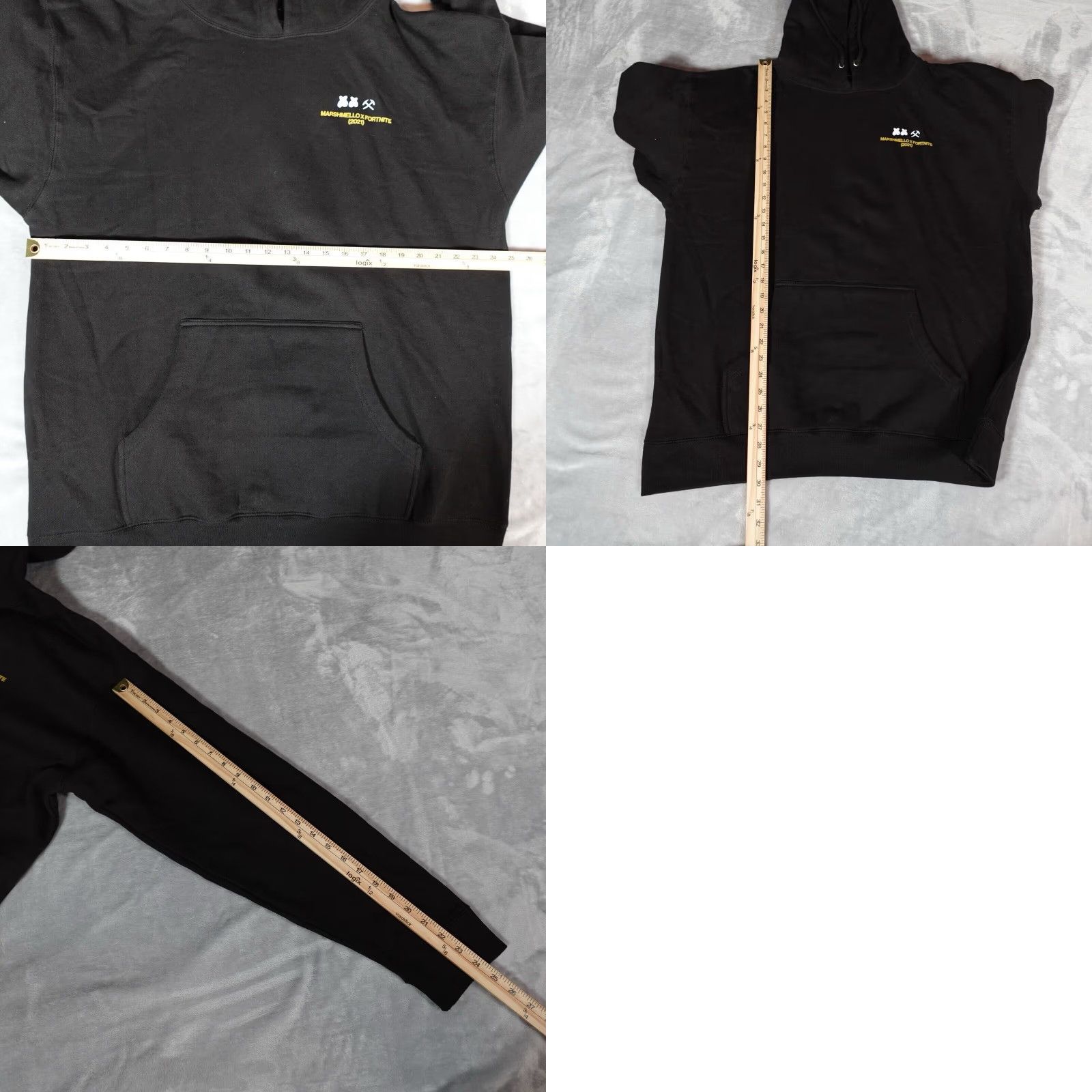 Vintage Fortnite x Marshmello Gaming Hoodie Adult XL Black Graphic Print Size US XL / EU 56 / 4 - 8 Thumbnail