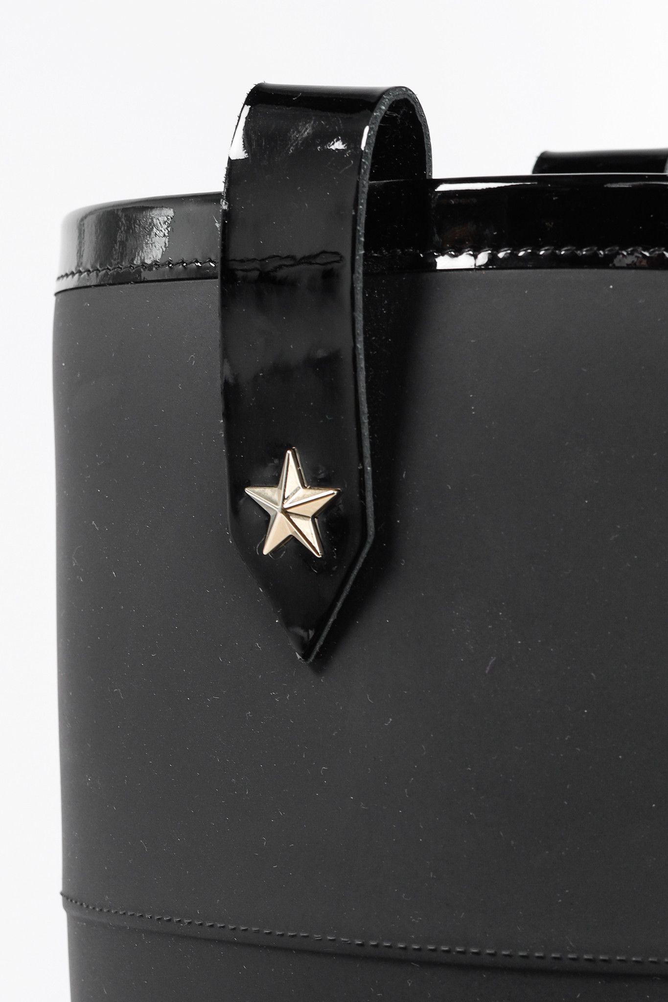 Jimmy Choo Jimmy Choo Edith Black Rubber Cap-Toe Rain Boots Size US 8.5 / IT 38.5 - 10 Thumbnail