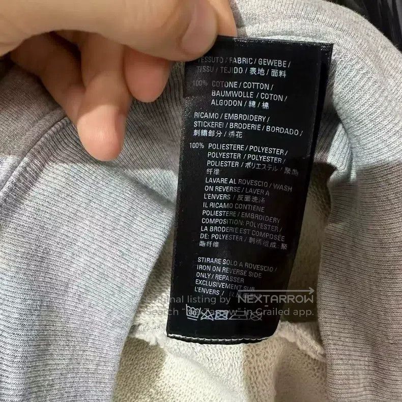 Balenciaga Balenciaga Grey Embroidered Wave Coke Hoodie Size US S / EU 44-46 / 1 - 5 Thumbnail