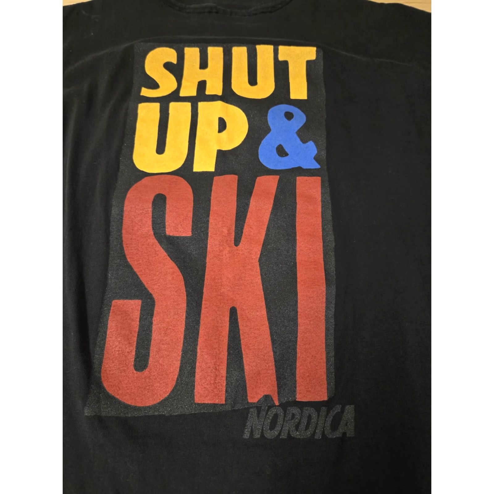 Hanes VINTAGE Nordica Shut Up & Ski Shirt Mens XL Black Graphic Hanes Beefy-T 90s Size US XL / EU 56 / 4 - 5 Thumbnail