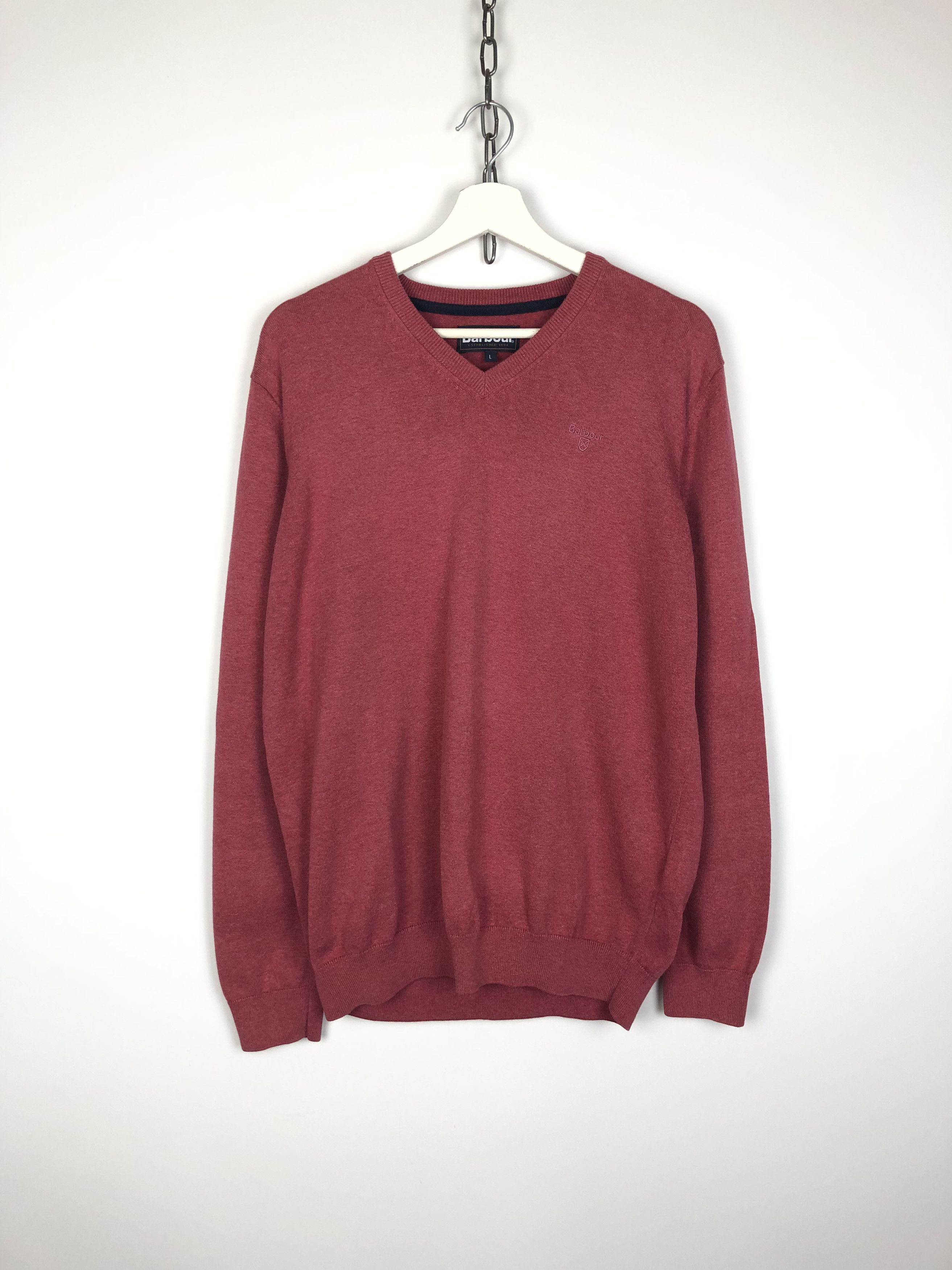 Barbour Barbour Basic Sweater Pullover V-Neck size L Size US L / EU 52-54 / 3 - 1 Thumbnail