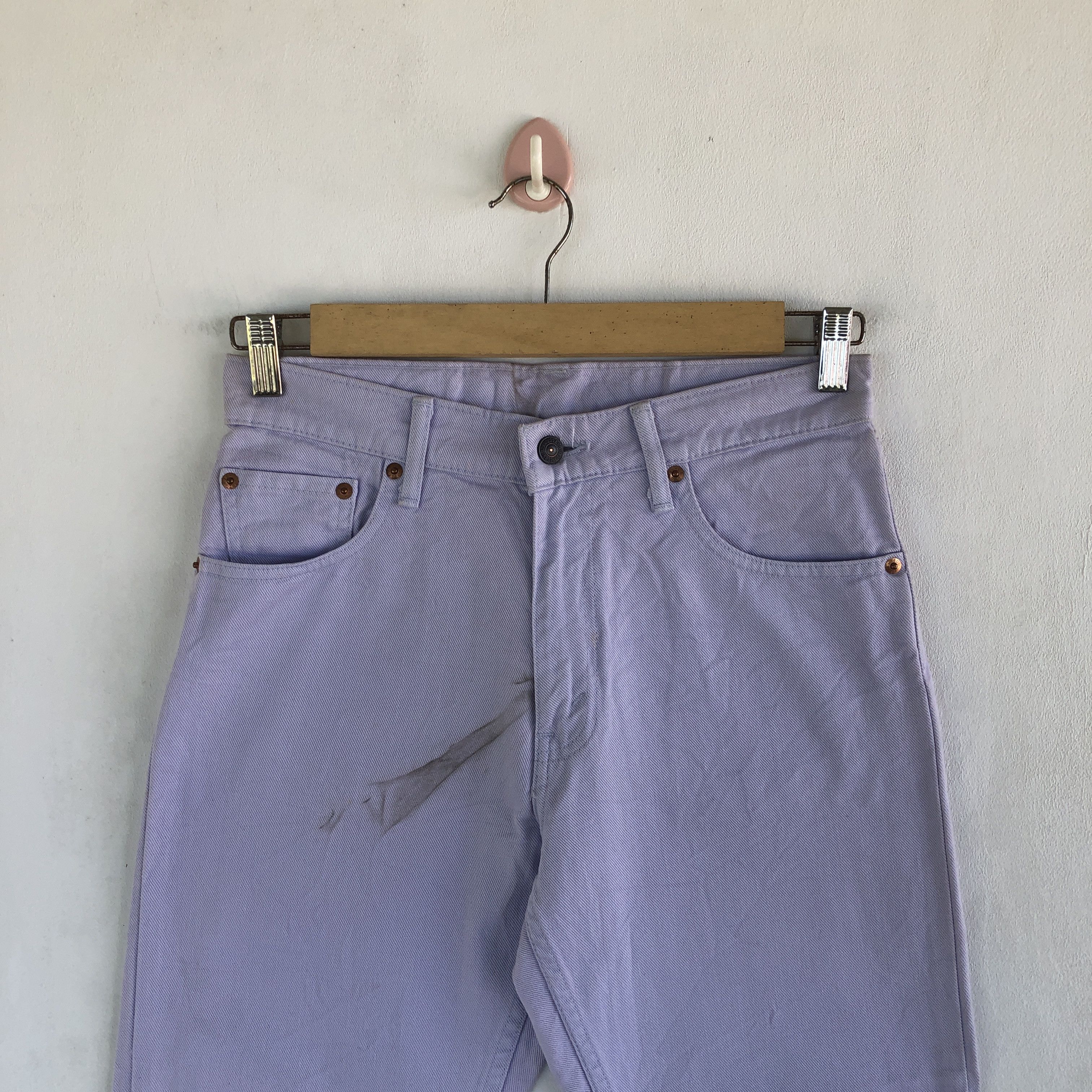 Levi's × Vintage Vintage Dirty Levis 554 Jeans Levi's Purple Denim Size 28" / US 6 / IT 42 - 5 Thumbnail