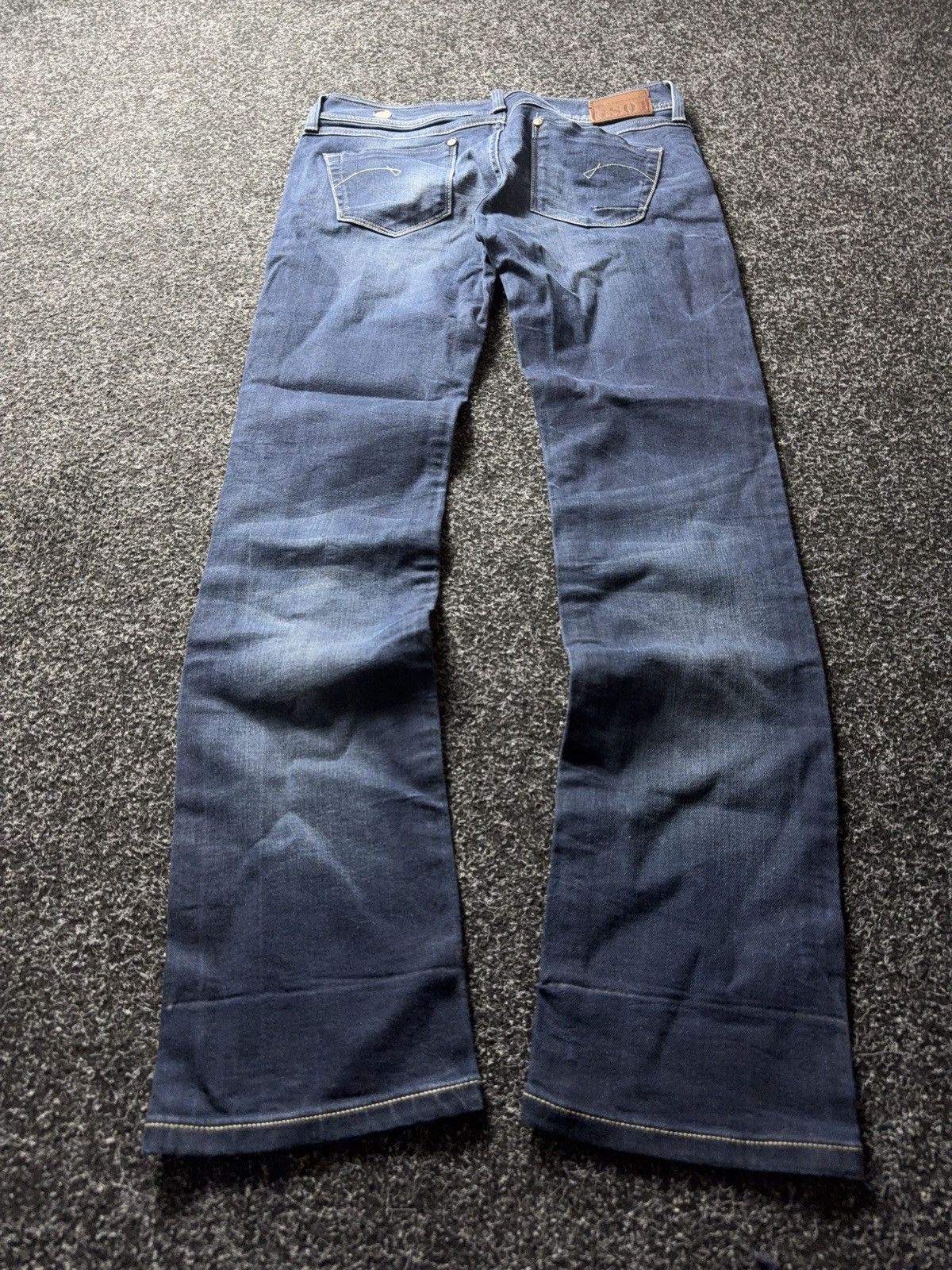 G-Star Vintage 00s Y2K G-Star RAW Straight Jeans Dark Wash Size 29" - 13 Thumbnail