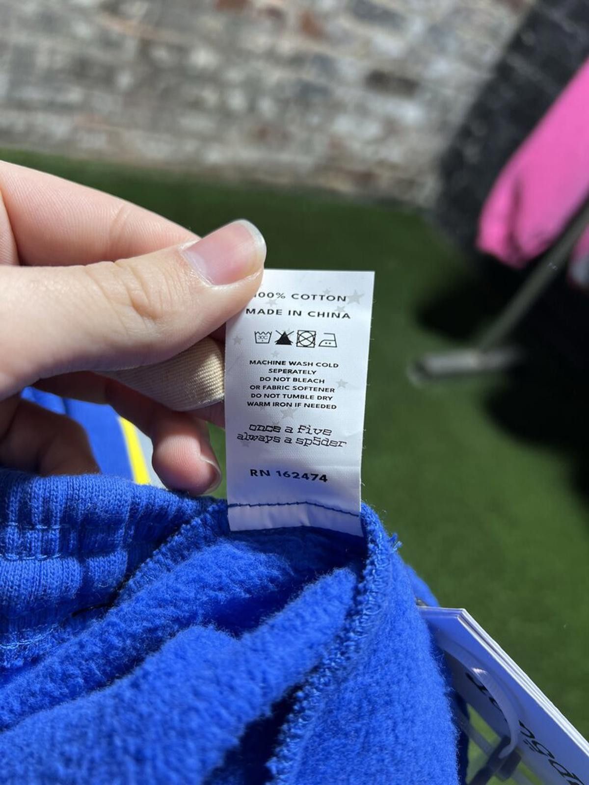 Sp5der Sp5der Worldwide Blue Sweatpants Sz. XXL Size ONE SIZE - 3 Thumbnail