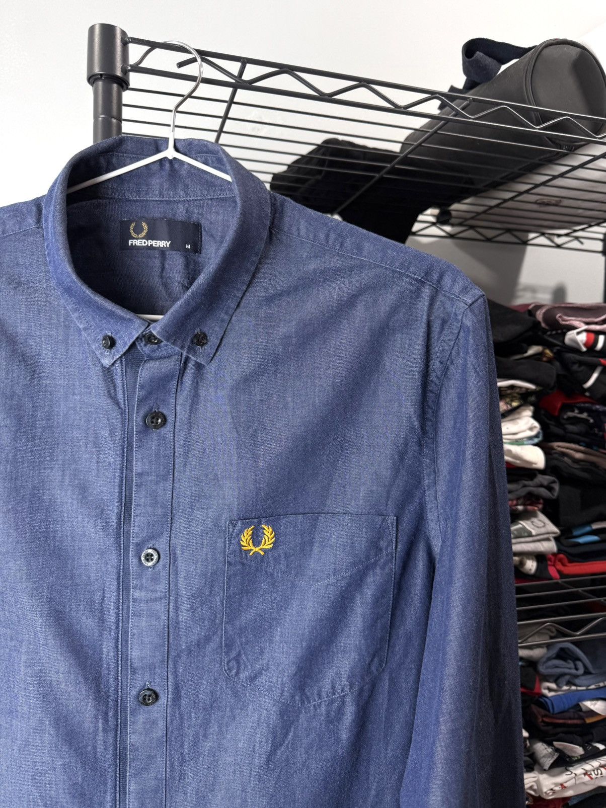Fred Perry Fred Perry Shirt Buttons Up Denim Style Size US M / EU 48-50 / 2 - 2 Thumbnail