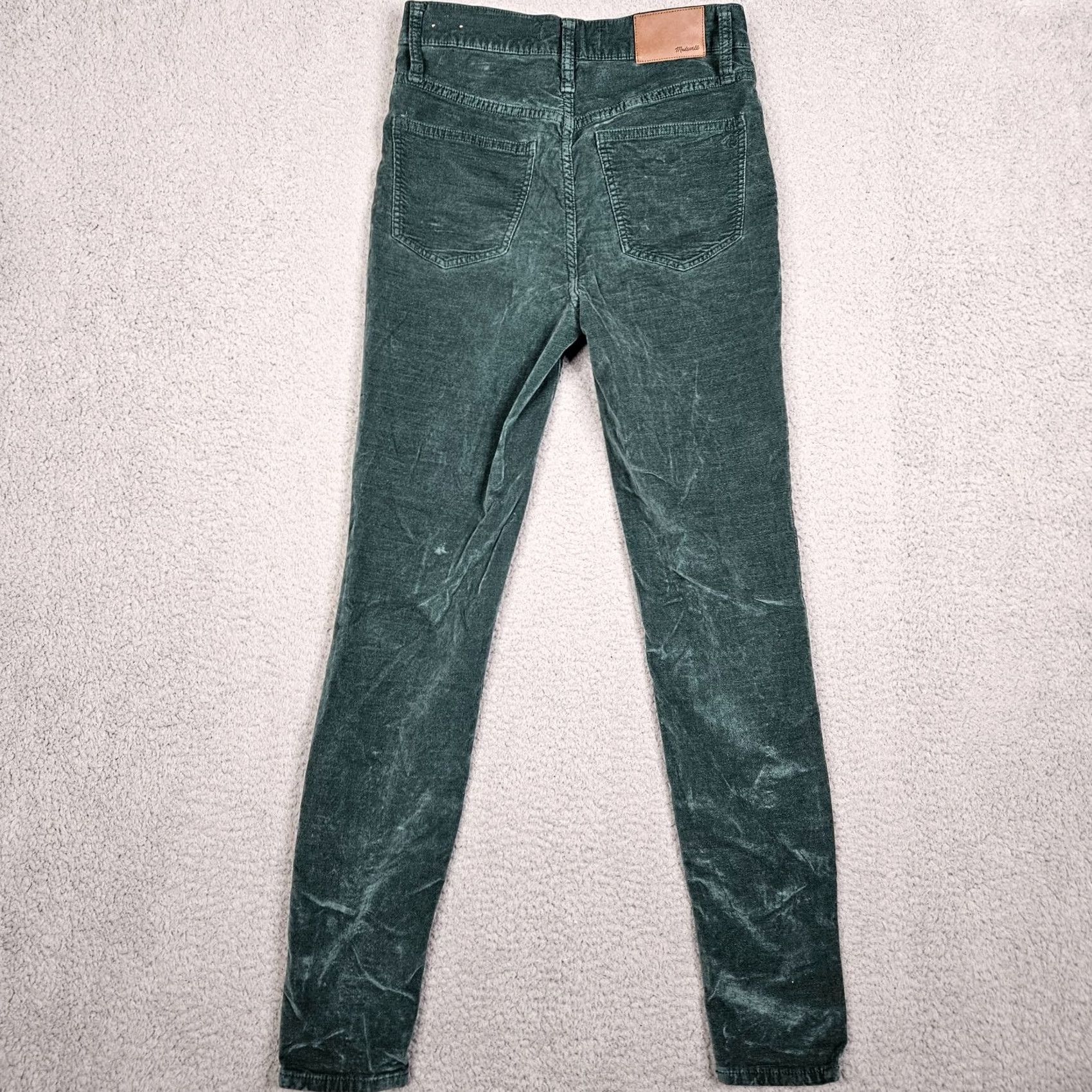 Madewell Madewell 10” High-rise Skinny Green Corduroy Pant Size 26 Size 26" / US 2 / IT 38 - 2 Thumbnail