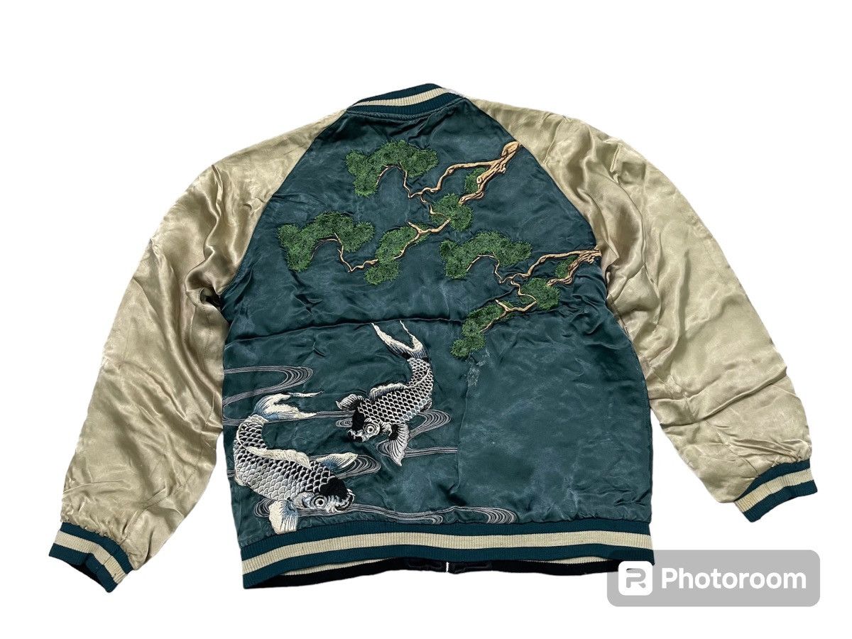 Toyo Enterprises VINTAGE SUKAJAN KOI FISH EMBROIDERED 💯 RAYON REVERSIBLE Size US L / EU 52-54 / 3 - 1 Thumbnail