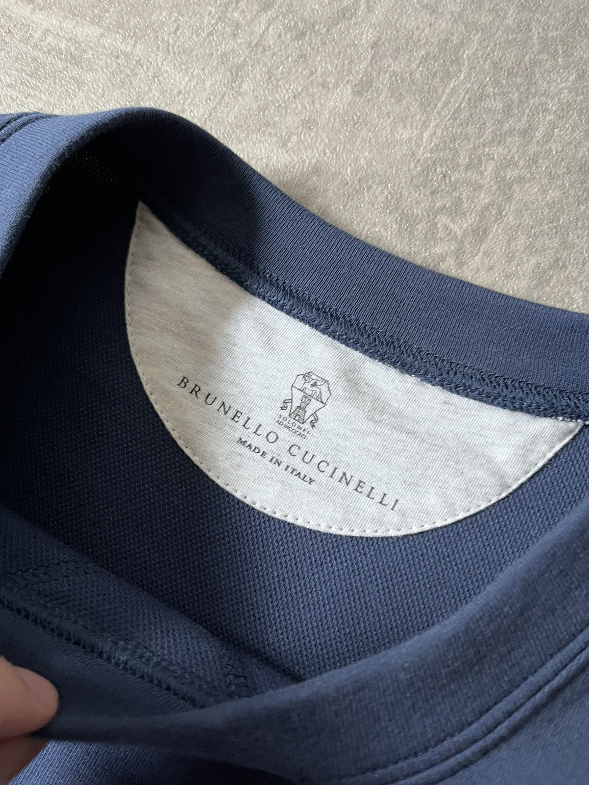 Brunello Cucinelli Brunello Cucinelli ''Be Conscious'' navy blue sweatshirt Size US S / EU 44-46 / 1 - 6 Thumbnail