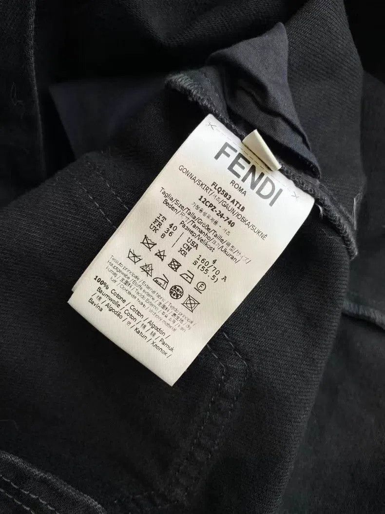 Fendi Fendi Cotton FW24 Jacquard Print Short Skirt Size 25" / US 0 / IT 36 - 6 Thumbnail