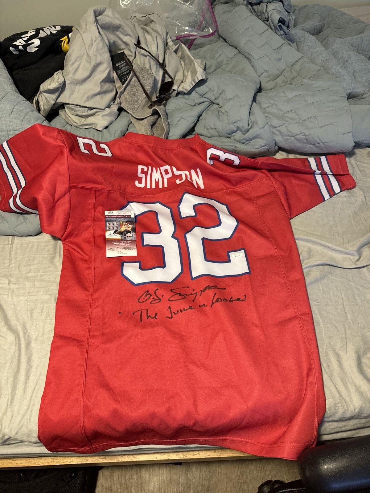 NFL Autographed Oj Simpson jersey Size US L / EU 52-54 / 3 - 3 Thumbnail