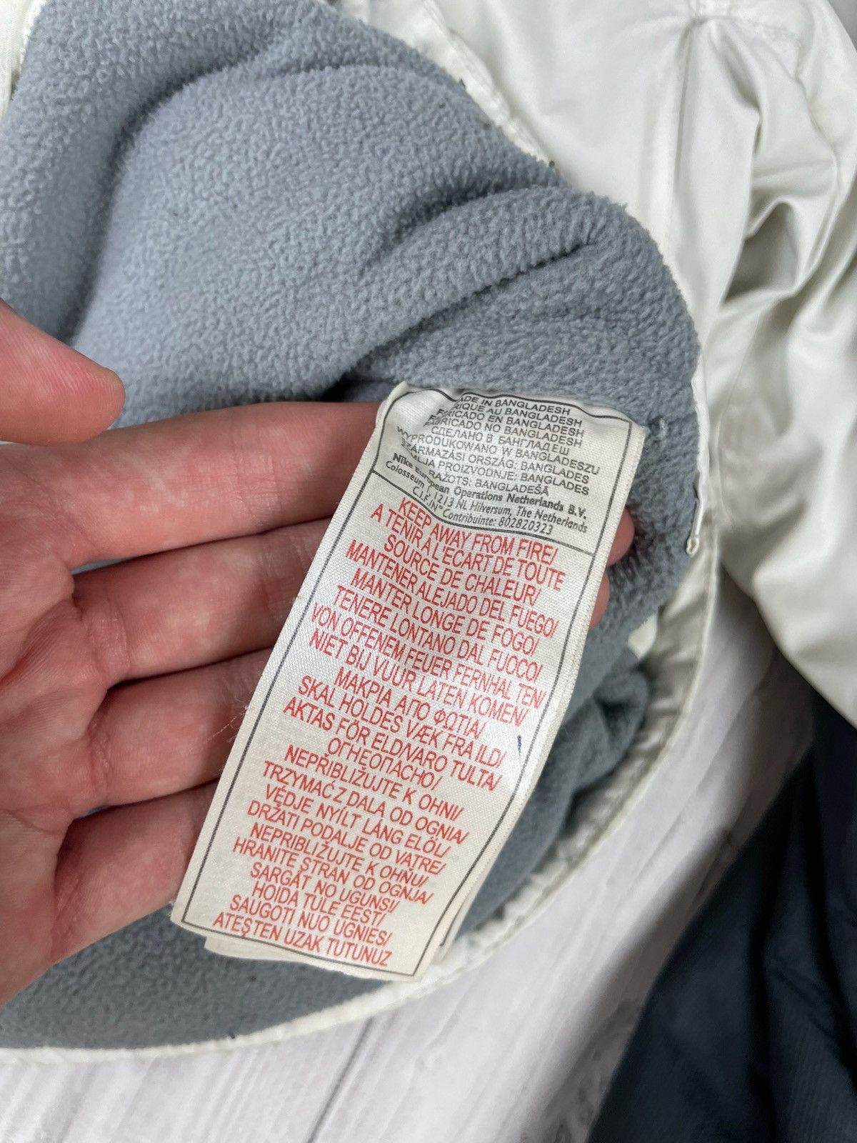 Nike Vintage nike Jacket snow fleece white logo rare size S Ski Size US S / EU 44-46 / 1 - 9 Thumbnail