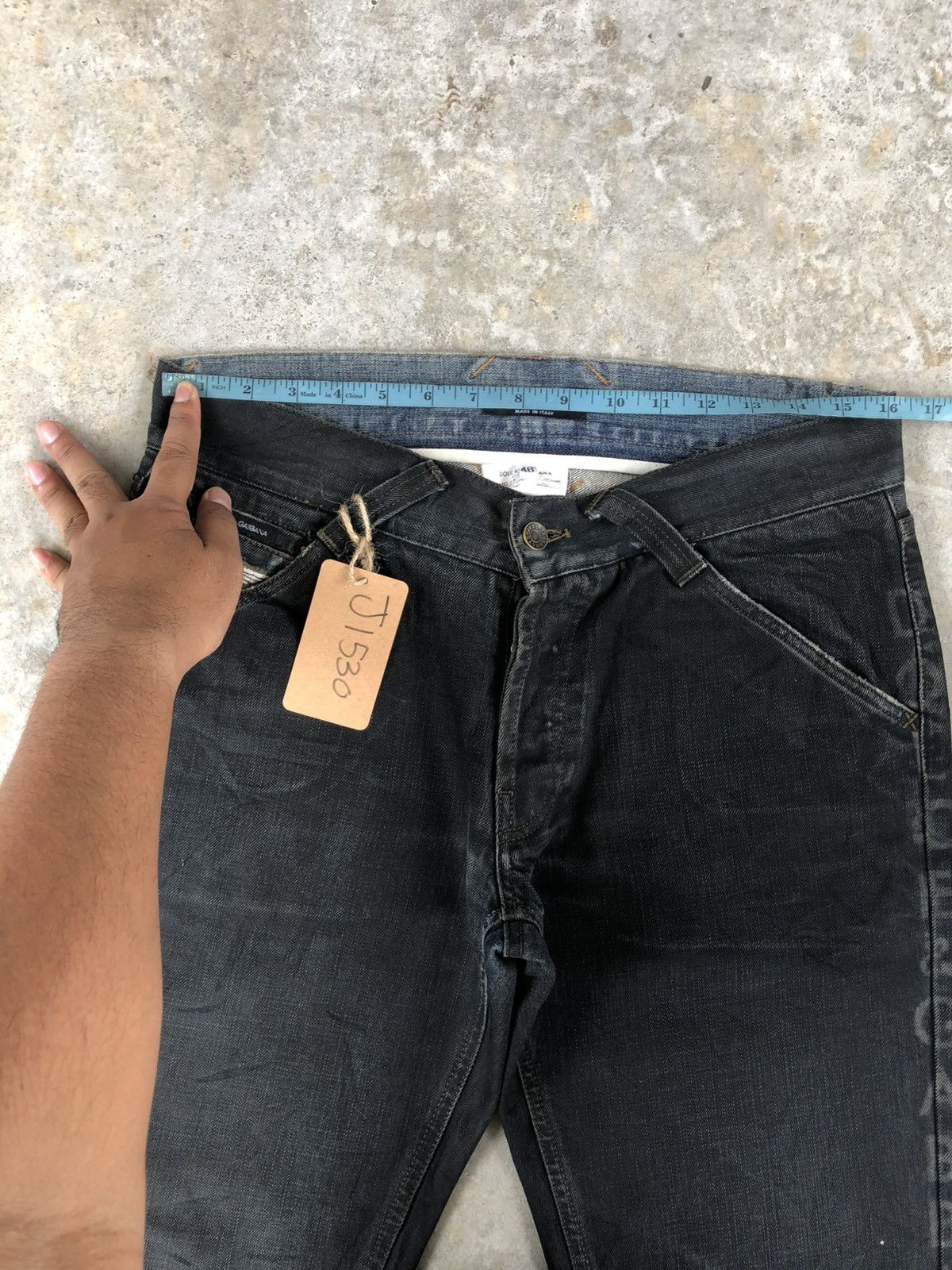 Dolce & Gabbana Dolce Gabbana Waxed Denim Wide Patchwork Size US 32 / EU 48 - 20 Thumbnail